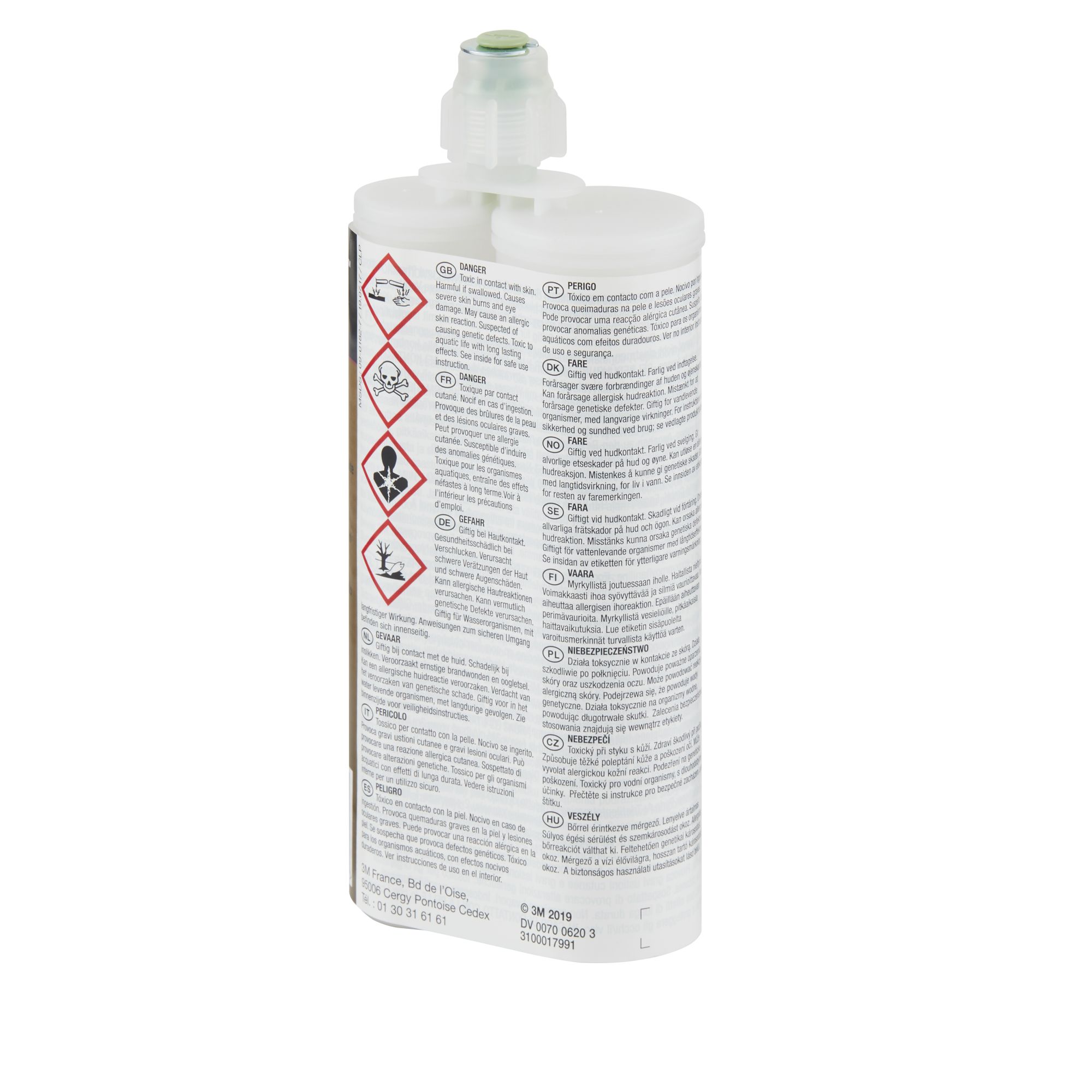 3M™ Scotch-Weld™ Adhesivo epoxi DP760, Blanco, 400 ml