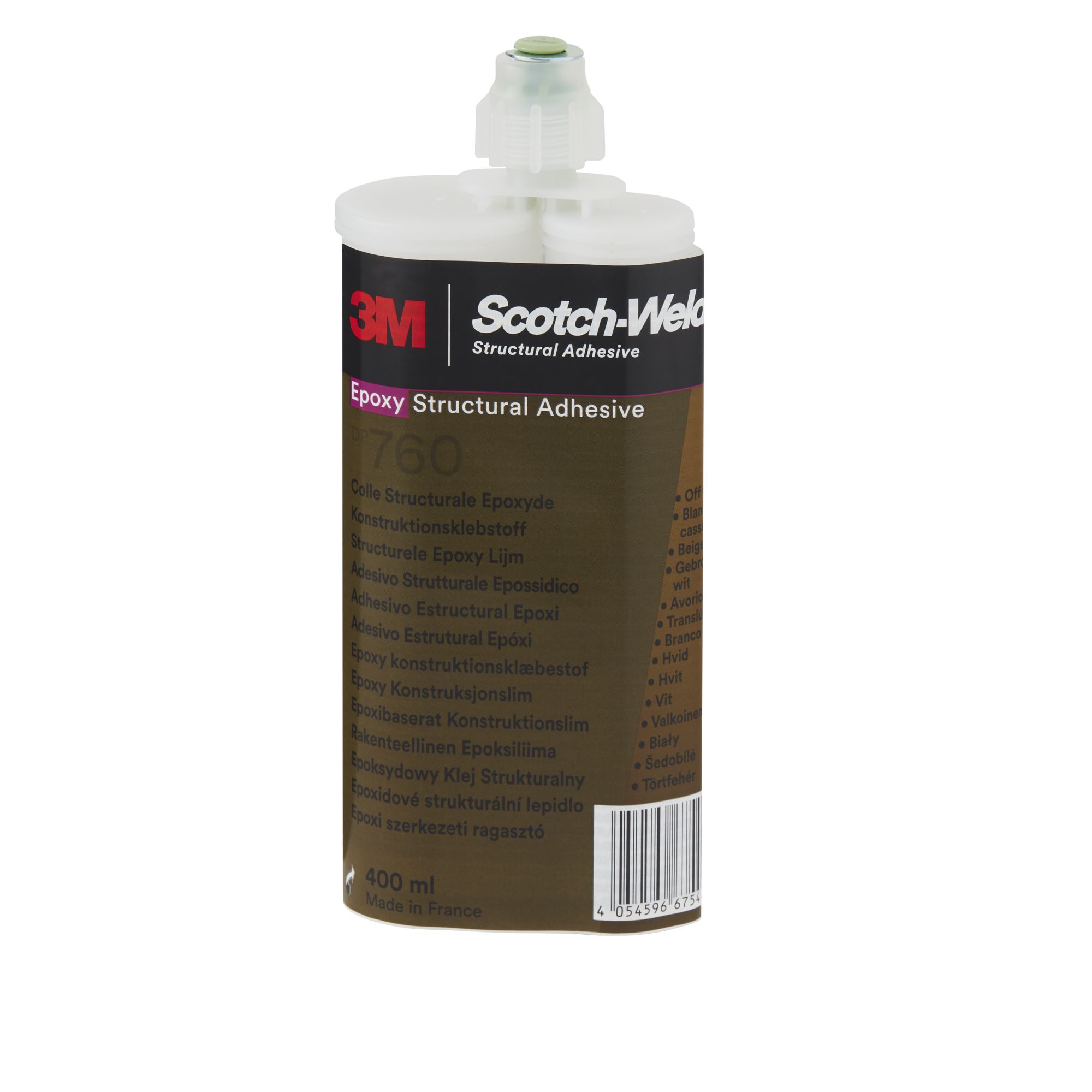 3M™ Scotch-Weld™ Adhesivo epoxi DP760, Blanco, 400 ml
