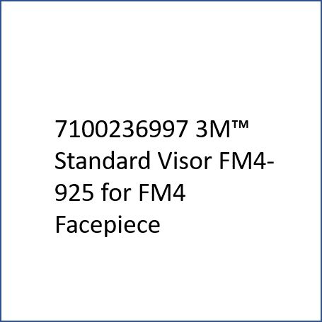 3M™ Visor estándar FF-600-925 para máscara completa reutilizable 3M™ FF-600