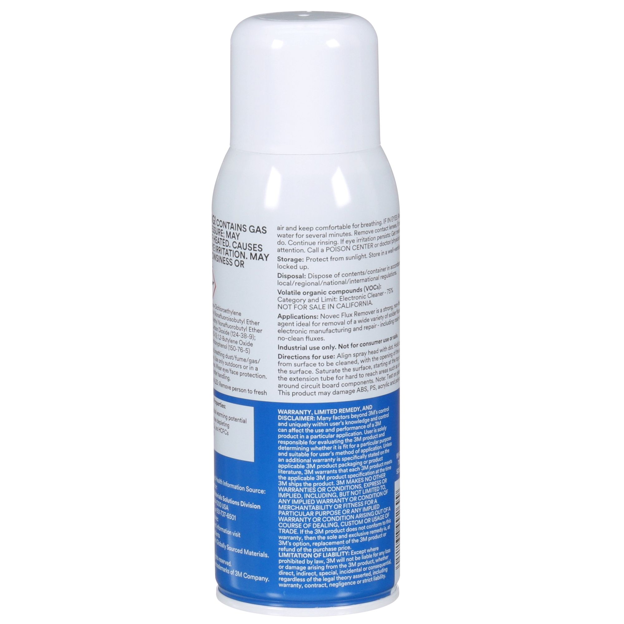 Aerosoles de Limpieza 3M™ Novec™ Limpiador de Flux, 355 ml/340 gr por bote, 6 botes por caja