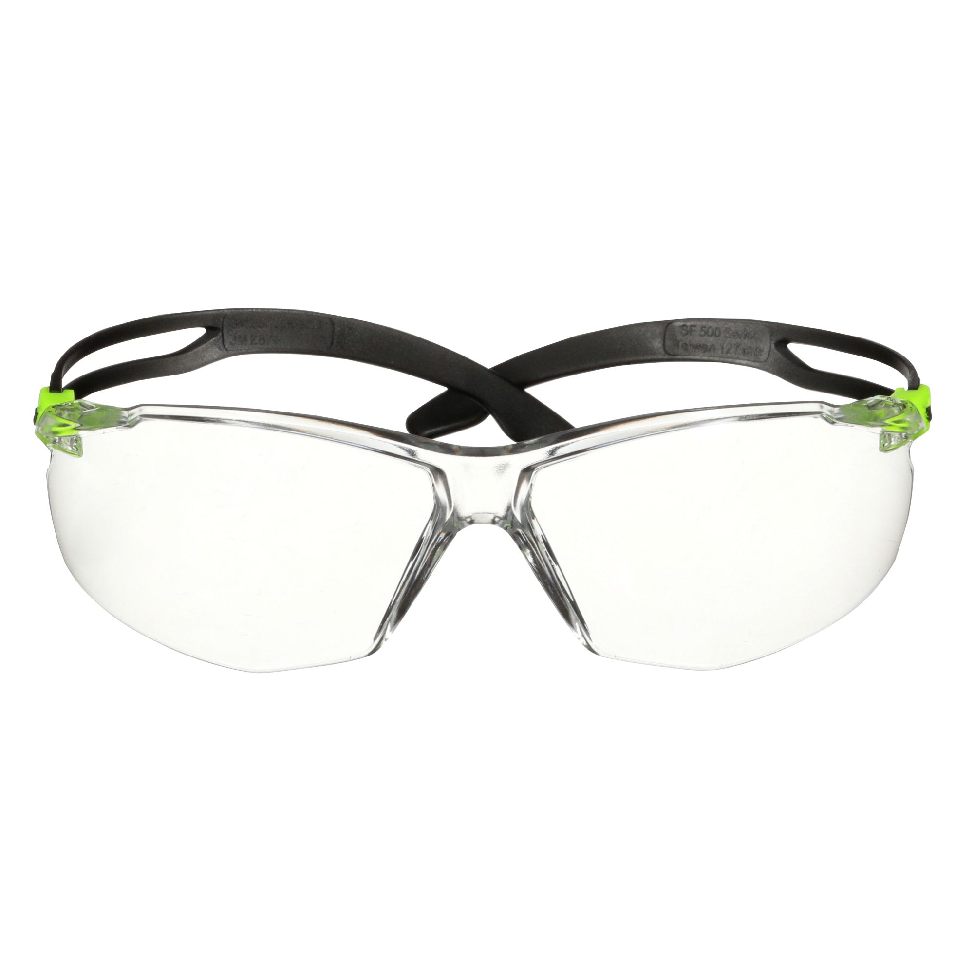 3M™ SecureFit™ 500 Gafas de seguridad, montura verde, recubrimiento antiempañante/antirrayaduras Scotchgard™ (K y N), lente incolora, SF501SGAF-GRN-EU, 20/caja