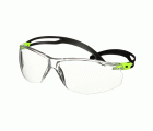 3M™ SecureFit™ 500 Gafas de seguridad, montura verde, recubrimiento antiempañante/antirrayaduras Scotchgard™ (K y N), lente incolora, SF501SGAF-GRN-EU, 20/caja