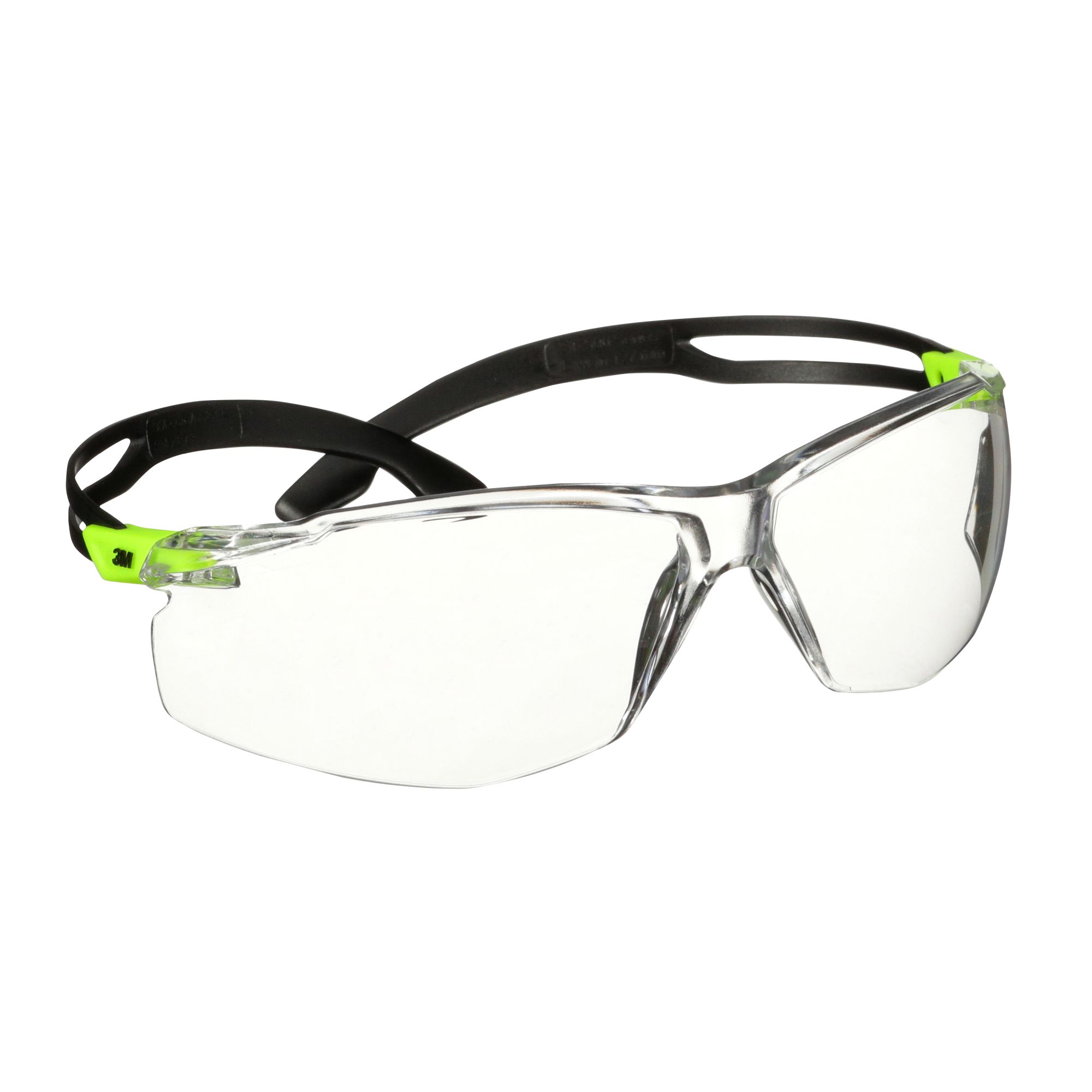 3M™ SecureFit™ 500 Gafas de seguridad, montura verde, recubrimiento antiempañante/antirrayaduras Scotchgard™ (K y N), lente incolora, SF501SGAF-GRN-EU, 20/caja