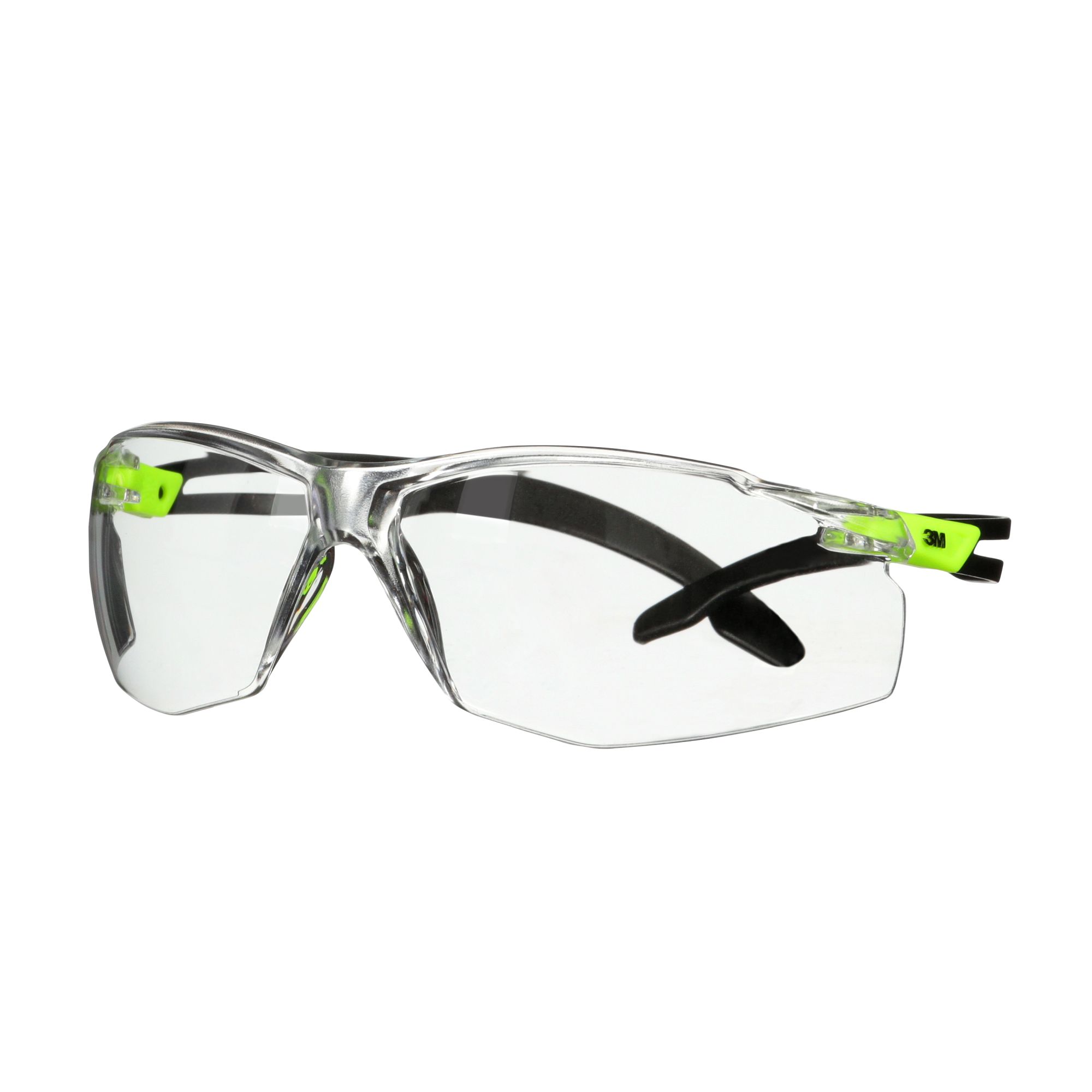 3M™ SecureFit™ 500 Gafas de seguridad, montura verde, recubrimiento antiempañante/antirrayaduras Scotchgard™ (K y N), lente incolora, SF501SGAF-GRN-EU, 20/caja