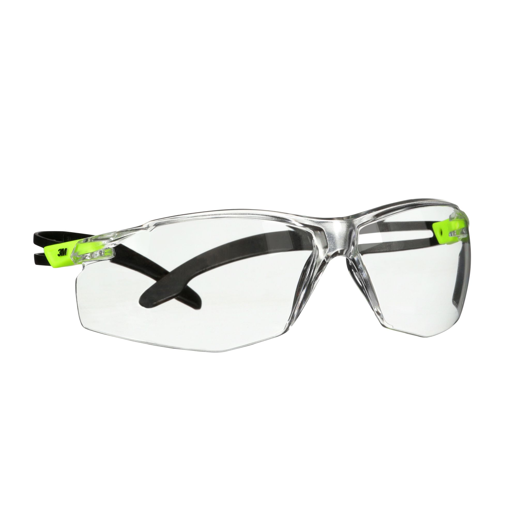 3M™ SecureFit™ 500 Gafas de seguridad, montura verde, recubrimiento antiempañante/antirrayaduras Scotchgard™ (K y N), lente incolora, SF501SGAF-GRN-EU, 20/caja