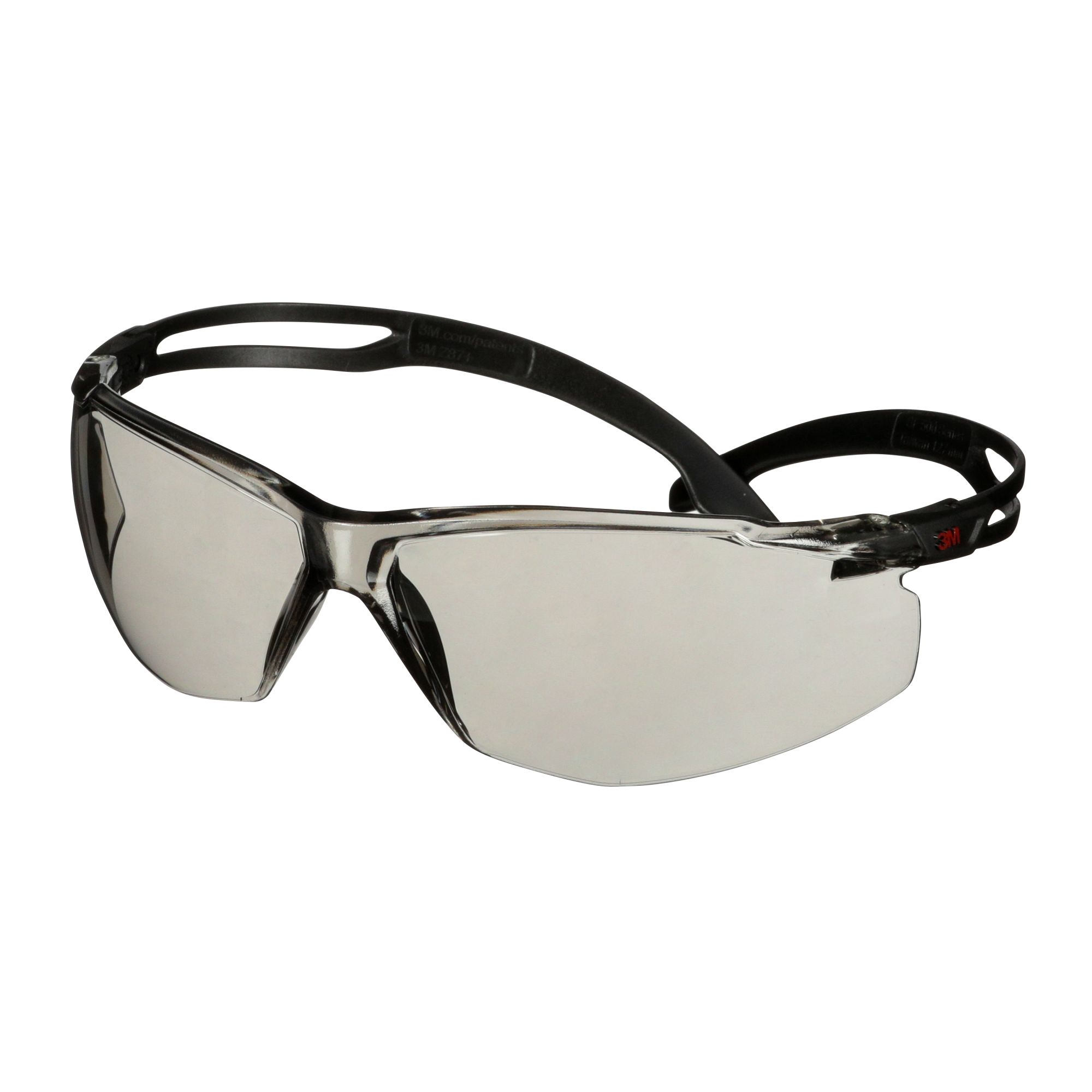 3M™ SecureFit™ 500 Gafas de seguridad, montura negra, recubrimiento antiempañante/antirrayaduras Scotchgard™ (K y N), lente gris claro para interior/exterior, SF507SGAF-BLK-EU, 20/caja