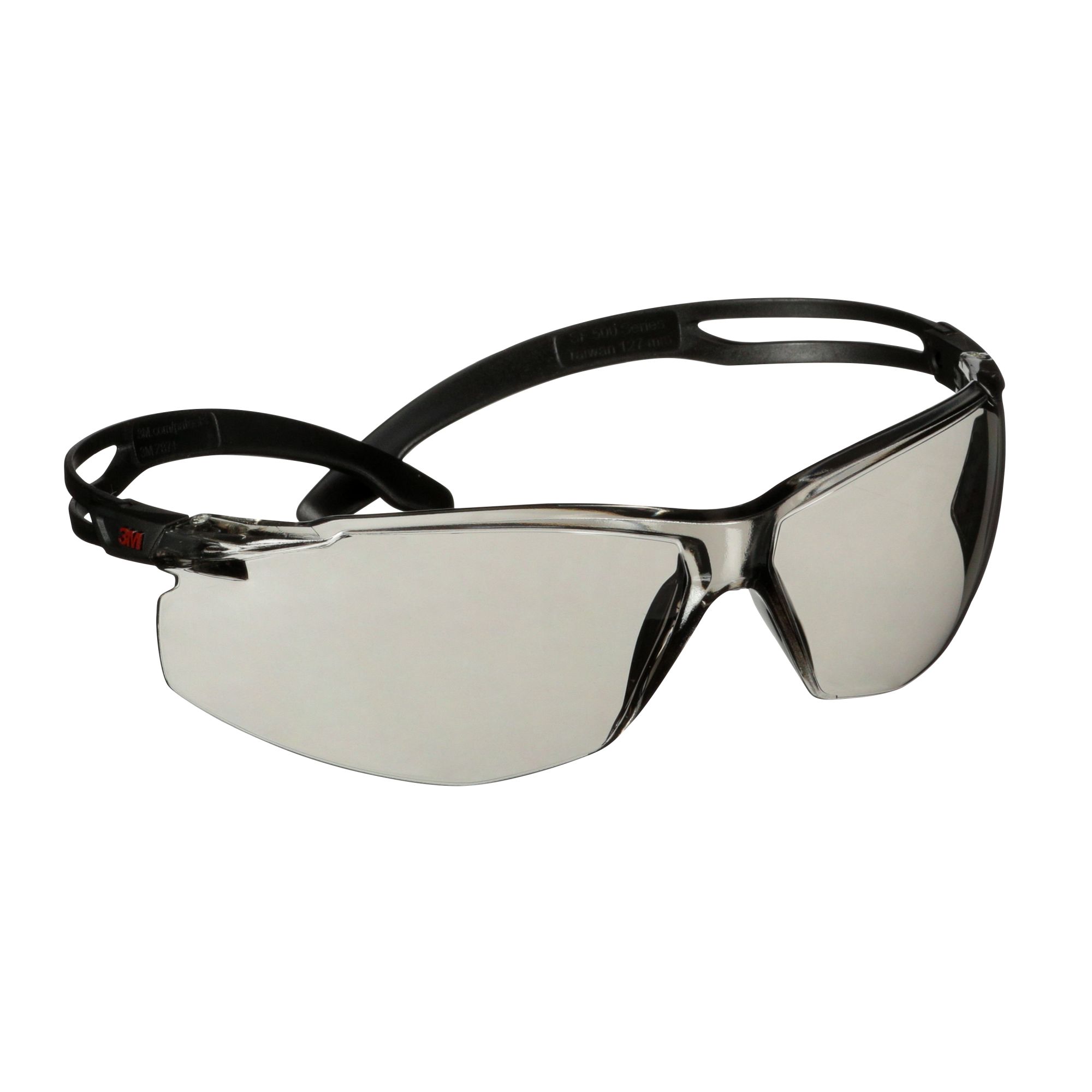 3M™ SecureFit™ 500 Gafas de seguridad, montura negra, recubrimiento antiempañante/antirrayaduras Scotchgard™ (K y N), lente gris claro para interior/exterior, SF507SGAF-BLK-EU, 20/caja
