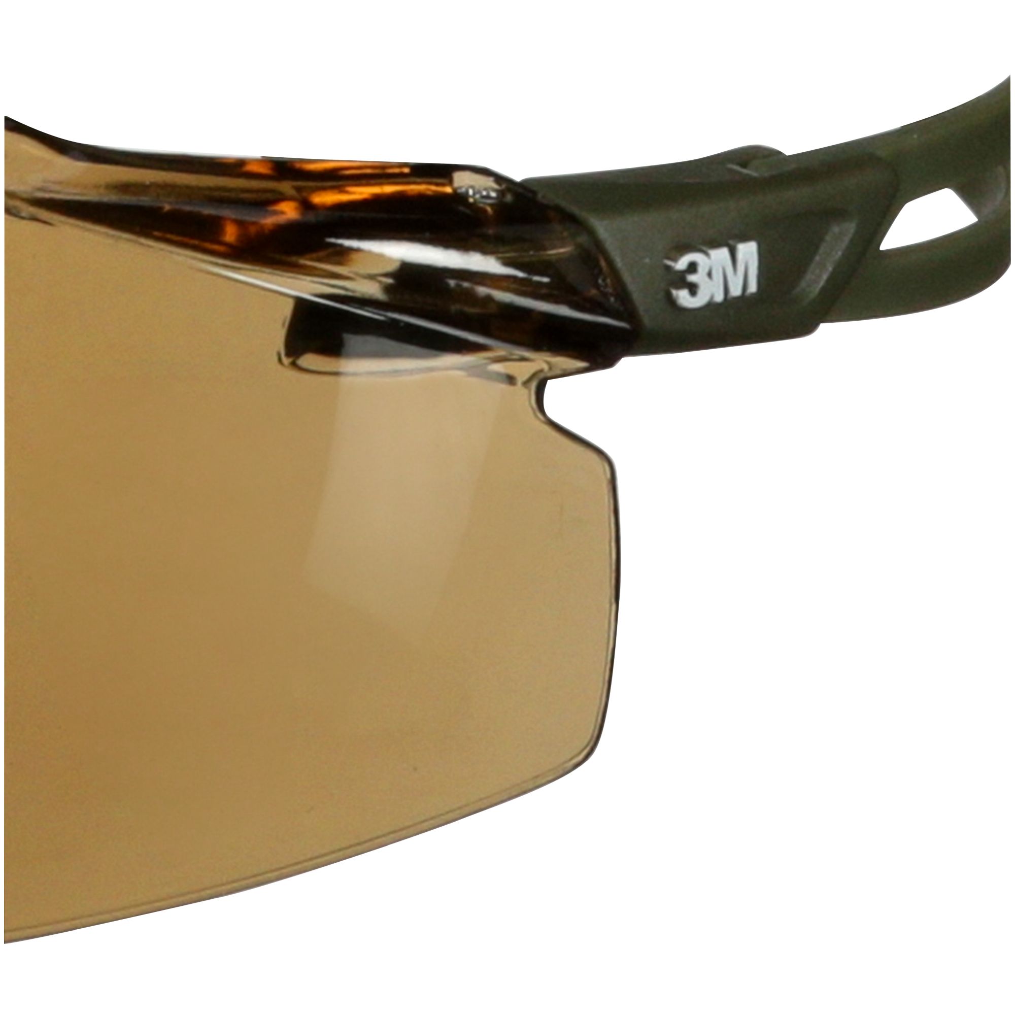 3M™ SecureFit™ 500 Gafas de seguridad, montura verde oscuro, recubrimiento antiempañante/antirrayaduras Scotchgard™ (K y N), lente marrón, SF505SGAF-DGR-EU, 20/caja