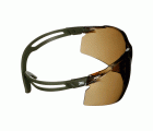 3M™ SecureFit™ 500 Gafas de seguridad, montura verde oscuro, recubrimiento antiempañante/antirrayaduras Scotchgard™ (K y N), lente marrón, SF505SGAF-DGR-EU, 20/caja