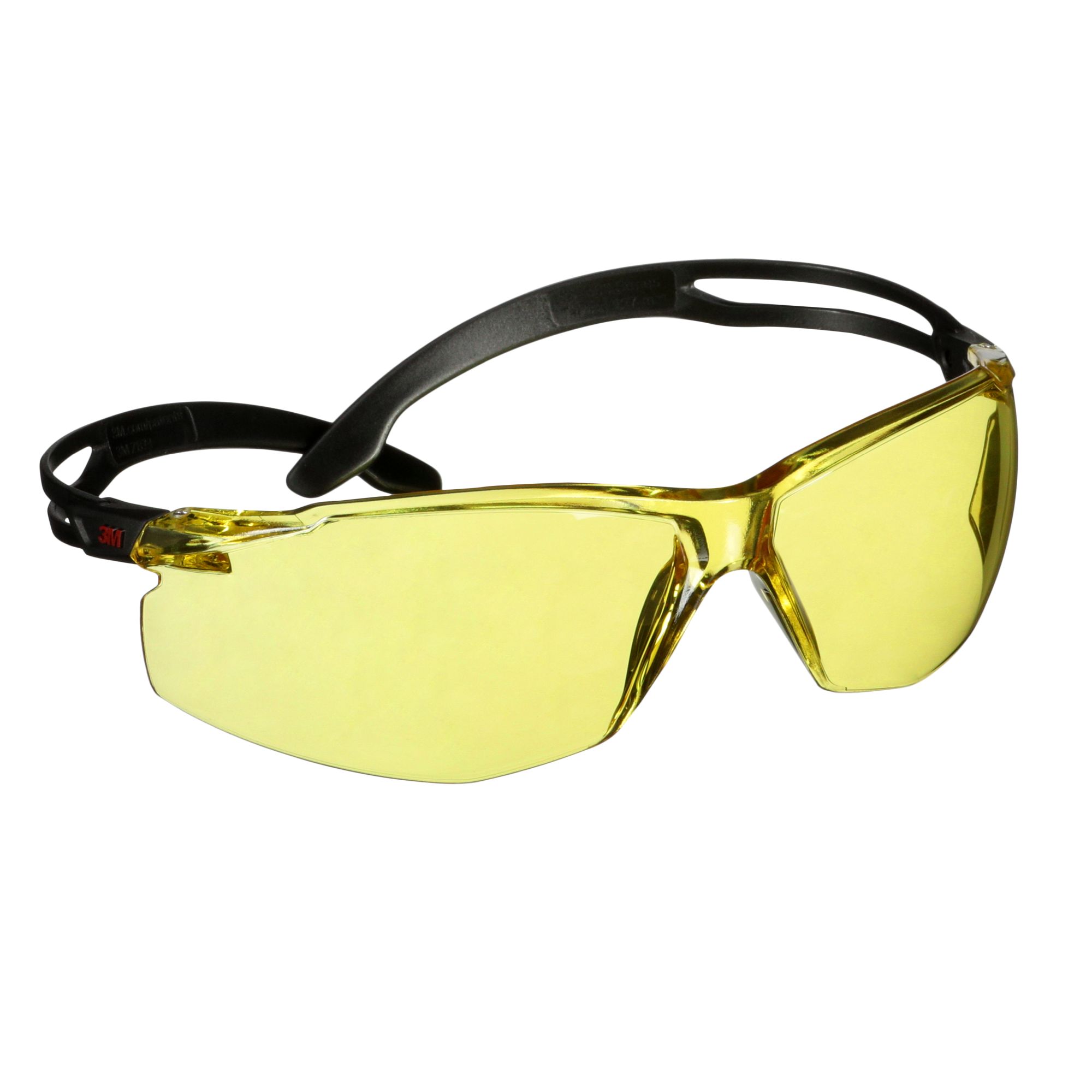 3M™ SecureFit™ 500 Gafas de seguridad, montura negra, recubrimiento antiempañante/antirrayaduras Scotchgard™ (K y N), lente ámbar, SF503SGAF-BLK-EU, 20/caja