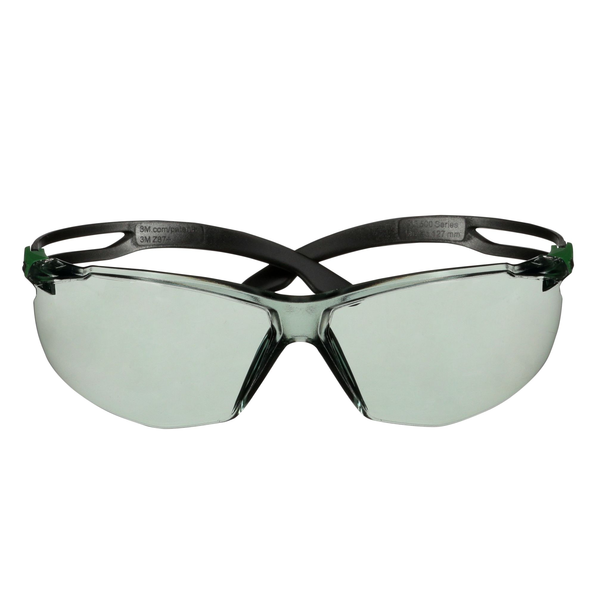 3M™ SecureFit™ 500 Gafas de seguridad, montura verde/negro, recubrimiento antirrayaduras+ (K), lente gris IR 1.7, SF517ASP-GRN-EU, 20/caja