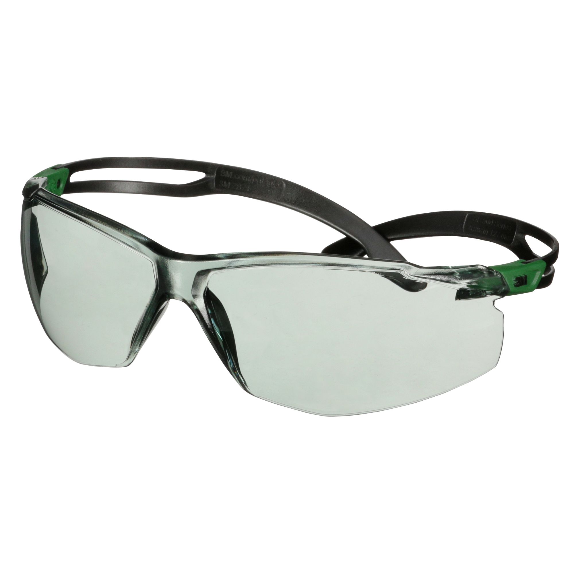 3M™ SecureFit™ 500 Gafas de seguridad, montura verde/negro, recubrimiento antirrayaduras+ (K), lente gris IR 1.7, SF517ASP-GRN-EU, 20/caja