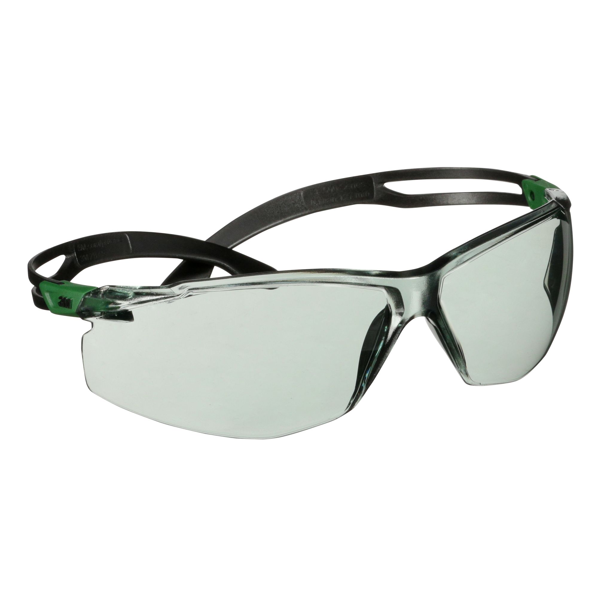 3M™ SecureFit™ 500 Gafas de seguridad, montura verde/negro, recubrimiento antirrayaduras+ (K), lente gris IR 1.7, SF517ASP-GRN-EU, 20/caja