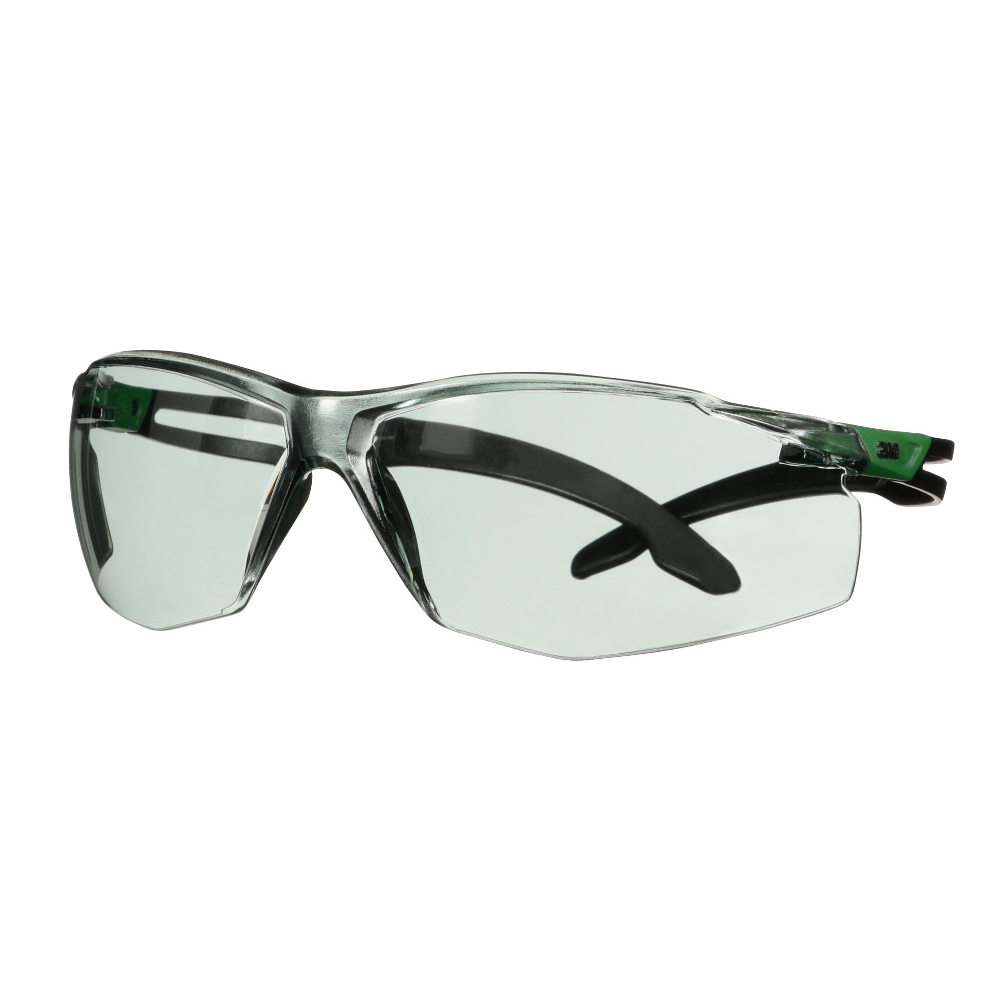 3M™ SecureFit™ 500 Gafas de seguridad, montura verde/negro, recubrimiento antirrayaduras+ (K), lente gris IR 1.7, SF517ASP-GRN-EU, 20/caja