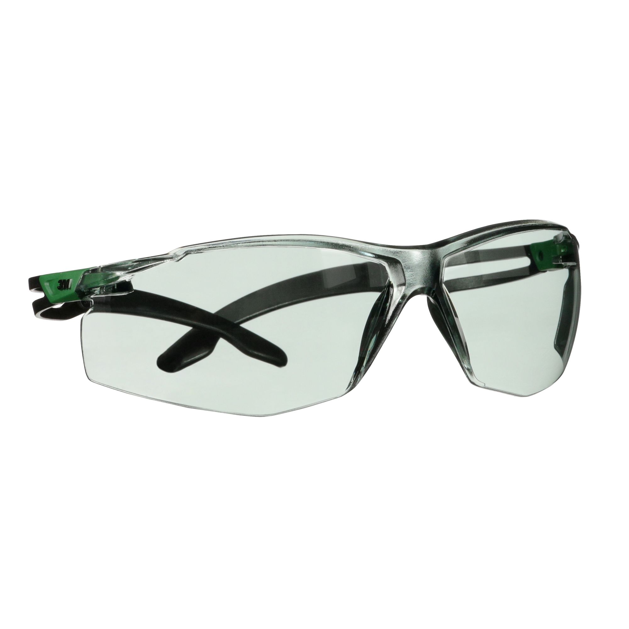 3M™ SecureFit™ 500 Gafas de seguridad, montura verde/negro, recubrimiento antirrayaduras+ (K), lente gris IR 1.7, SF517ASP-GRN-EU, 20/caja