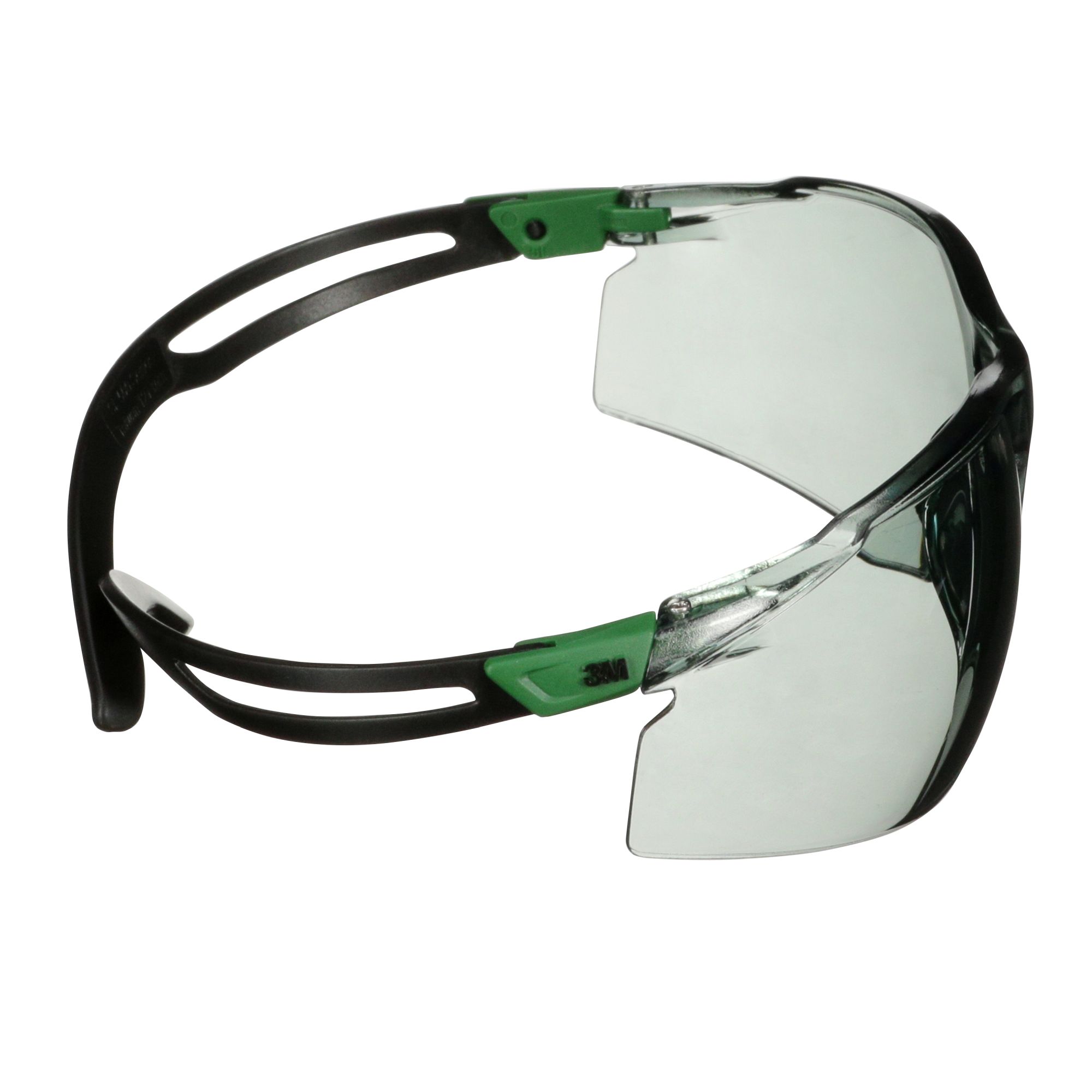 3M™ SecureFit™ 500 Gafas de seguridad, montura verde/negro, recubrimiento antirrayaduras+ (K), lente gris IR 1.7, SF517ASP-GRN-EU, 20/caja