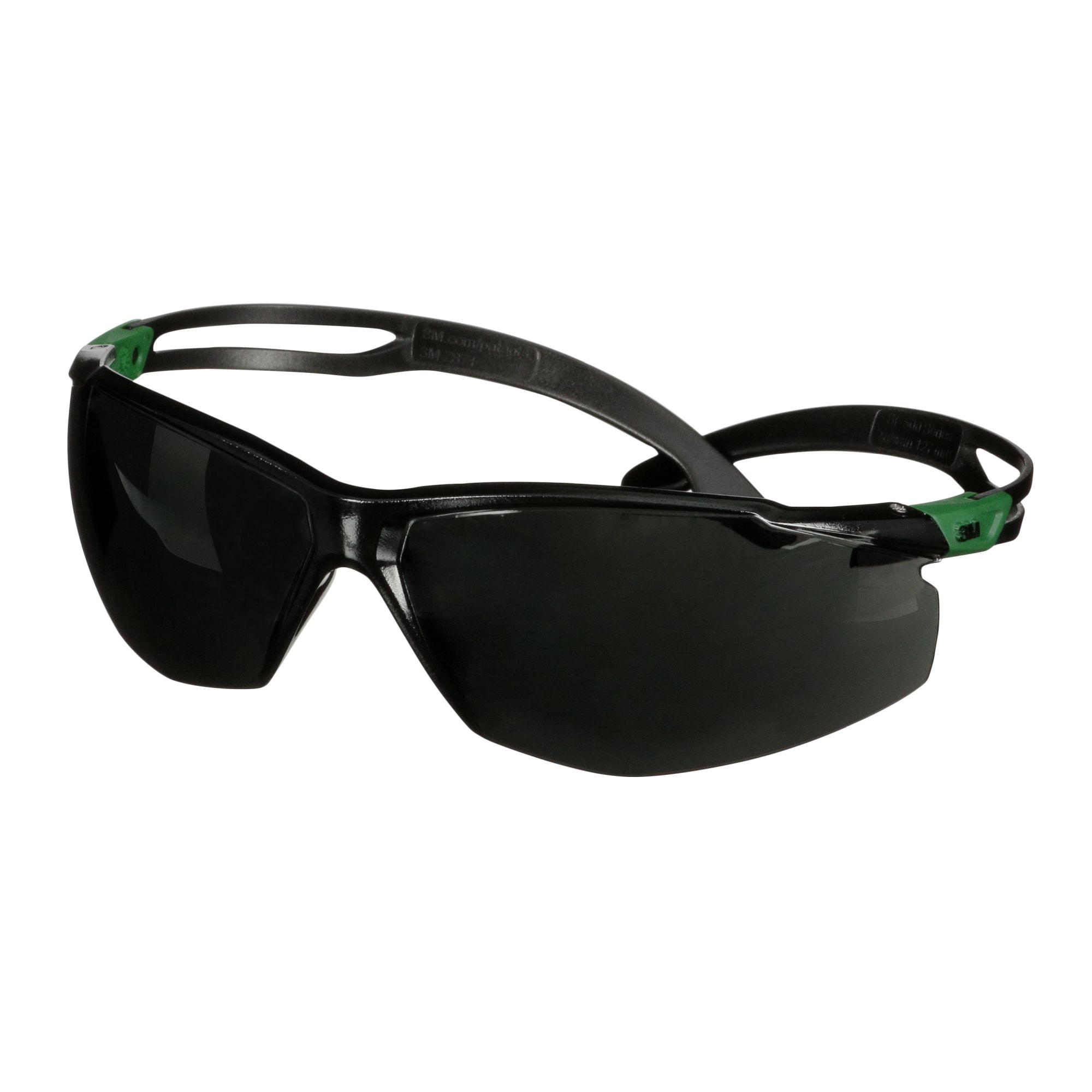 3M™ SecureFit™ 500 Gafas de seguridad, montura verde/negro, recubrimiento antirrayaduras+ (K), lente gris IR 5.0, SF550ASP-GRN-EU, 20/caja