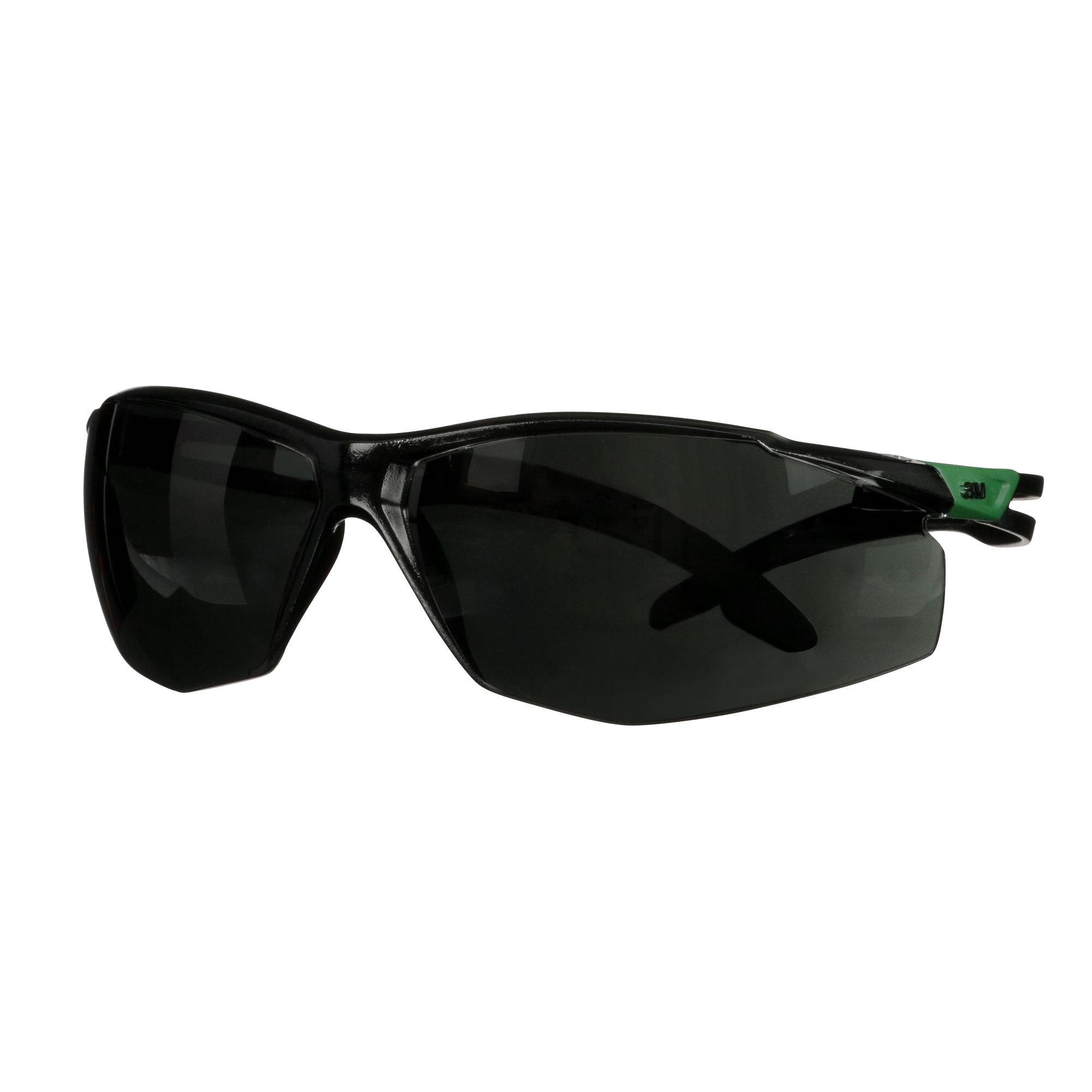 3M™ SecureFit™ 500 Gafas de seguridad, montura verde/negro, recubrimiento antirrayaduras+ (K), lente gris IR 5.0, SF550ASP-GRN-EU, 20/caja