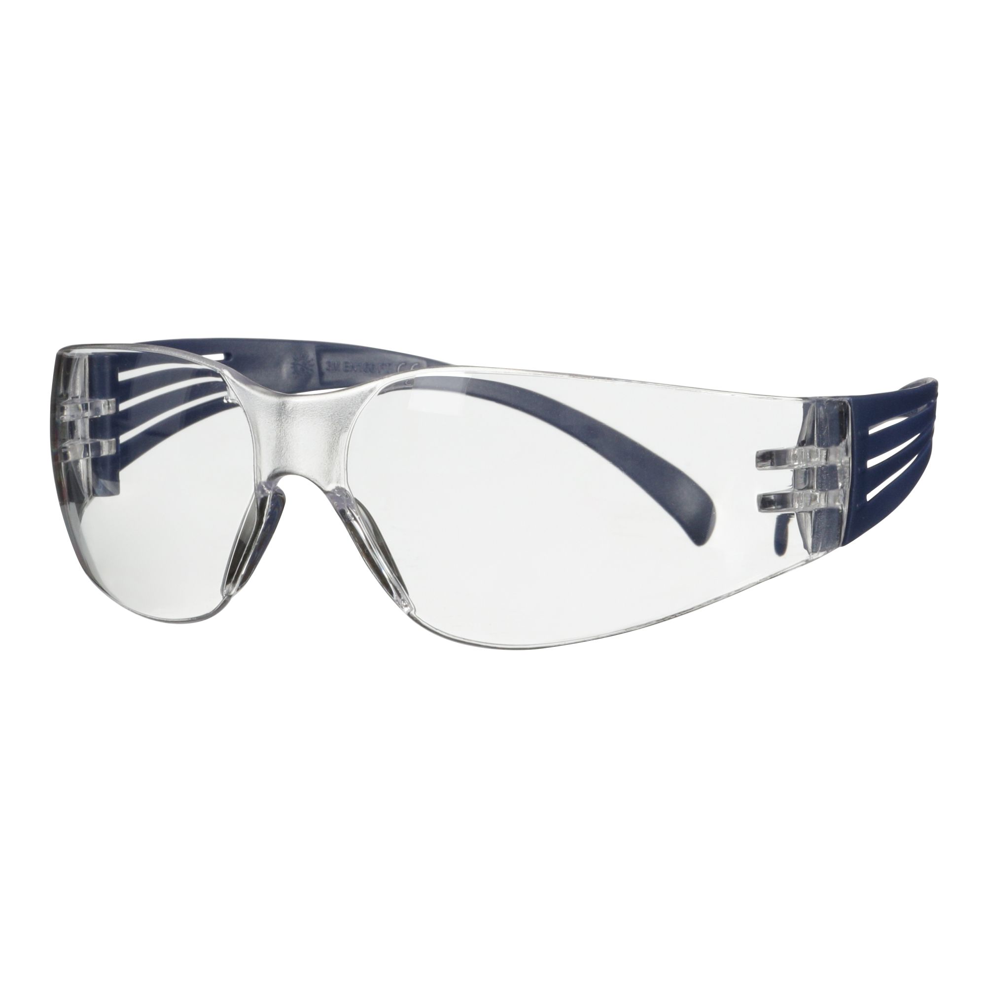 3M™ SecureFit™ 100 Gafas de seguridad, montura azul, recubrimiento antirrayaduras/antiempañante, lente incolora, SF101AF-BLU-EU, 20/caja
