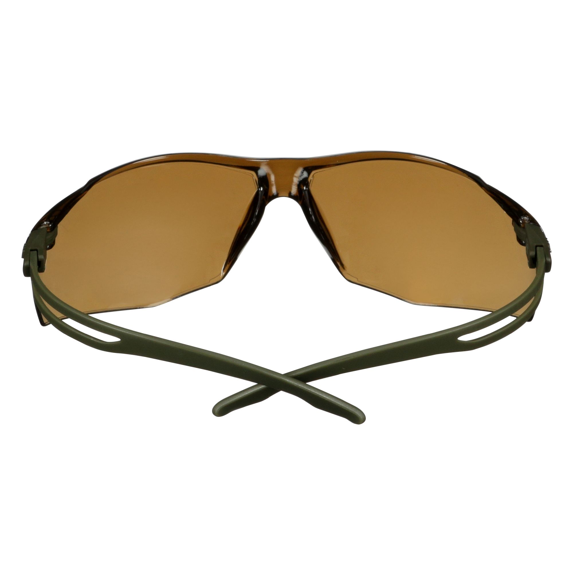 3M™ SecureFit™ 500 Gafas de seguridad, montura verde oscuro, recubrimiento antiempañante/antirrayaduras Scotchgard™ (K y N), lente marrón, SF505SGAF-DGR-EU, 20/caja