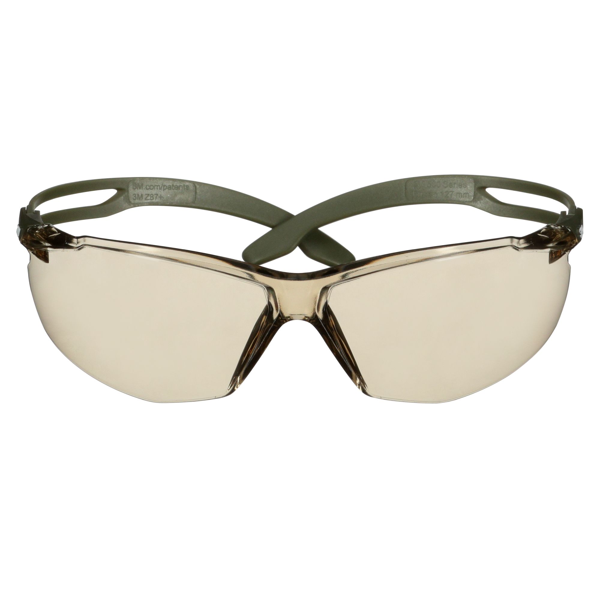 3M™ SecureFit™ 500 Gafas de seguridad, montura verde oscuro, recubrimiento antiempañante/antirrayaduras Scotchgard™ (K y N), lente marrón claro, SF528SGAF-DGR-EU, 20/caja