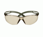 3M™ SecureFit™ 500 Gafas de seguridad, montura verde oscuro, recubrimiento antiempañante/antirrayaduras Scotchgard™ (K y N), lente marrón claro, SF528SGAF-DGR-EU, 20/caja