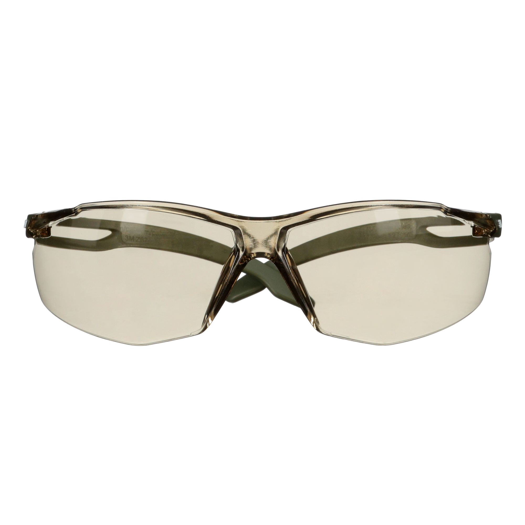 3M™ SecureFit™ 500 Gafas de seguridad, montura verde oscuro, recubrimiento antiempañante/antirrayaduras Scotchgard™ (K y N), lente marrón claro, SF528SGAF-DGR-EU, 20/caja