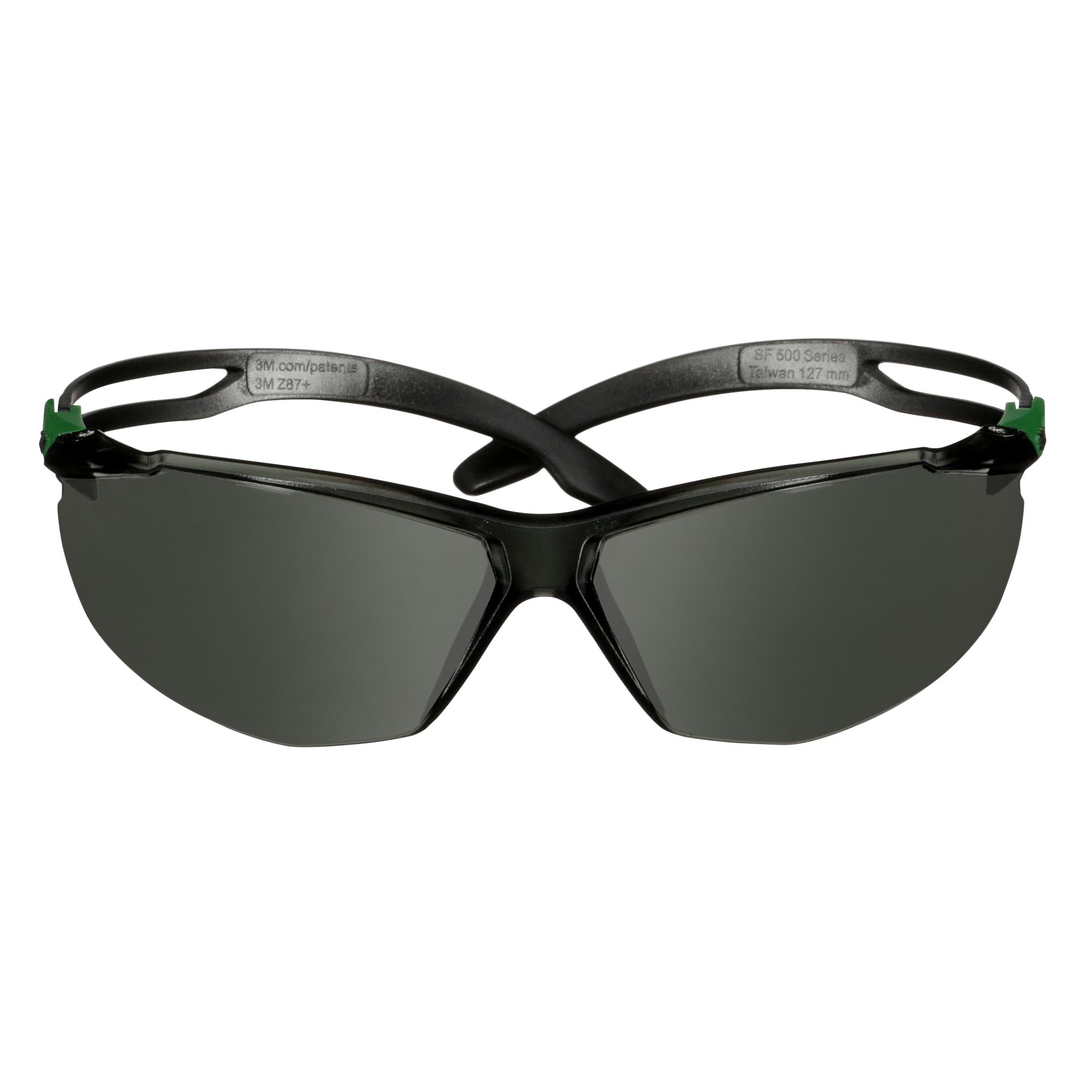 3M™ SecureFit™ 500 Gafas de seguridad, montura verde/negro, recubrimiento antirrayaduras+ (K), lente gris IR 3.0, SF530ASP-GRN-EU, 20/caja