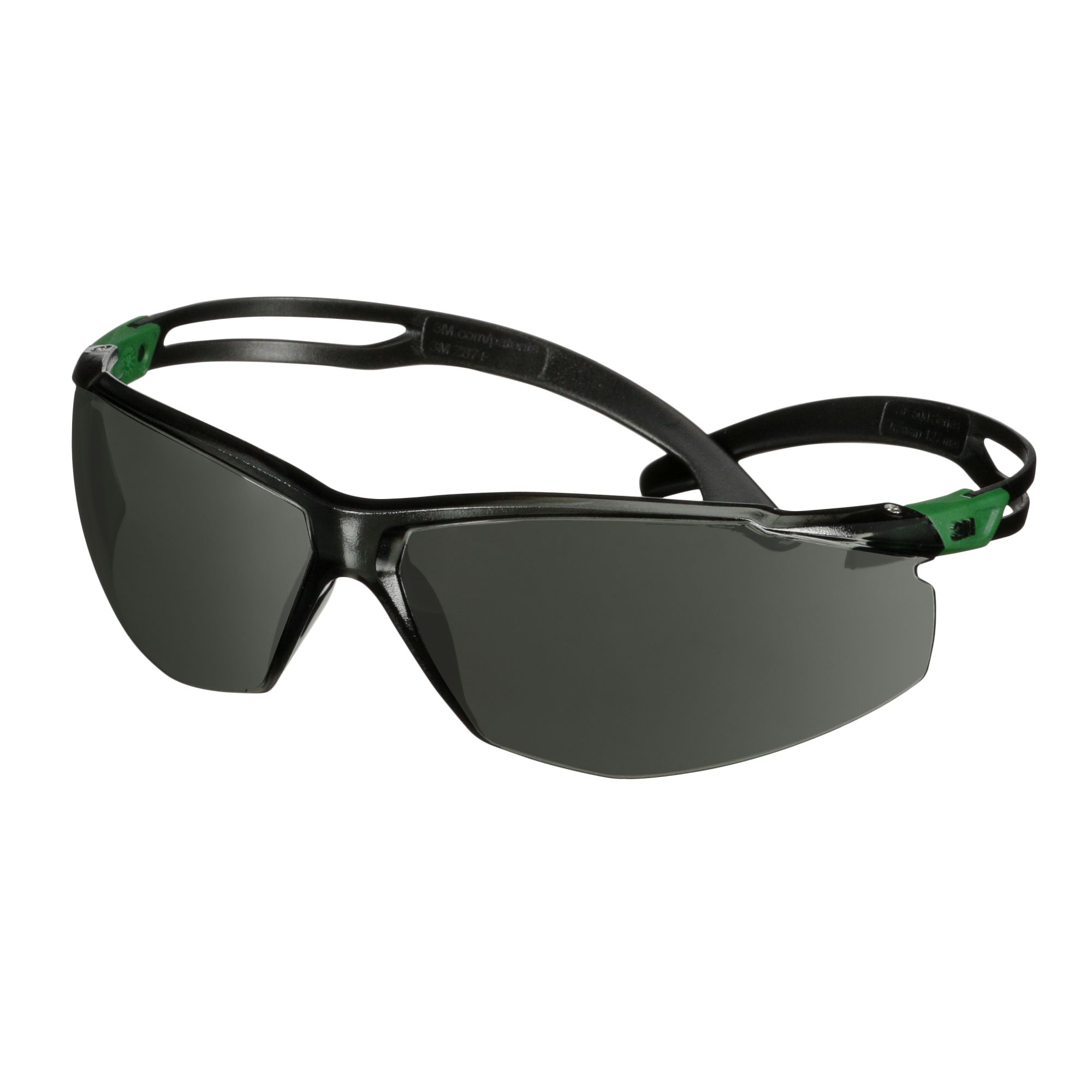 3M™ SecureFit™ 500 Gafas de seguridad, montura verde/negro, recubrimiento antirrayaduras+ (K), lente gris IR 3.0, SF530ASP-GRN-EU, 20/caja