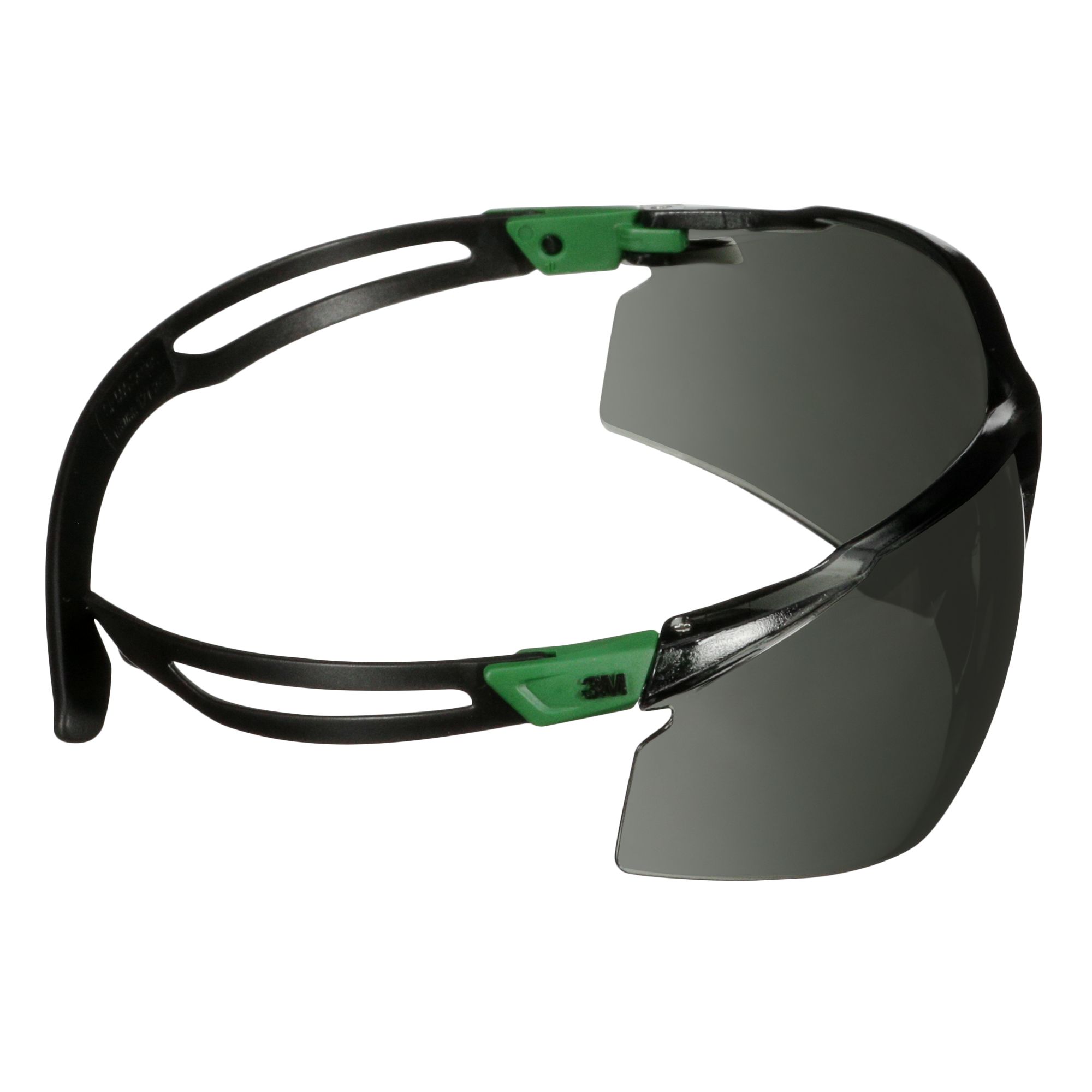 3M™ SecureFit™ 500 Gafas de seguridad, montura verde/negro, recubrimiento antirrayaduras+ (K), lente gris IR 3.0, SF530ASP-GRN-EU, 20/caja