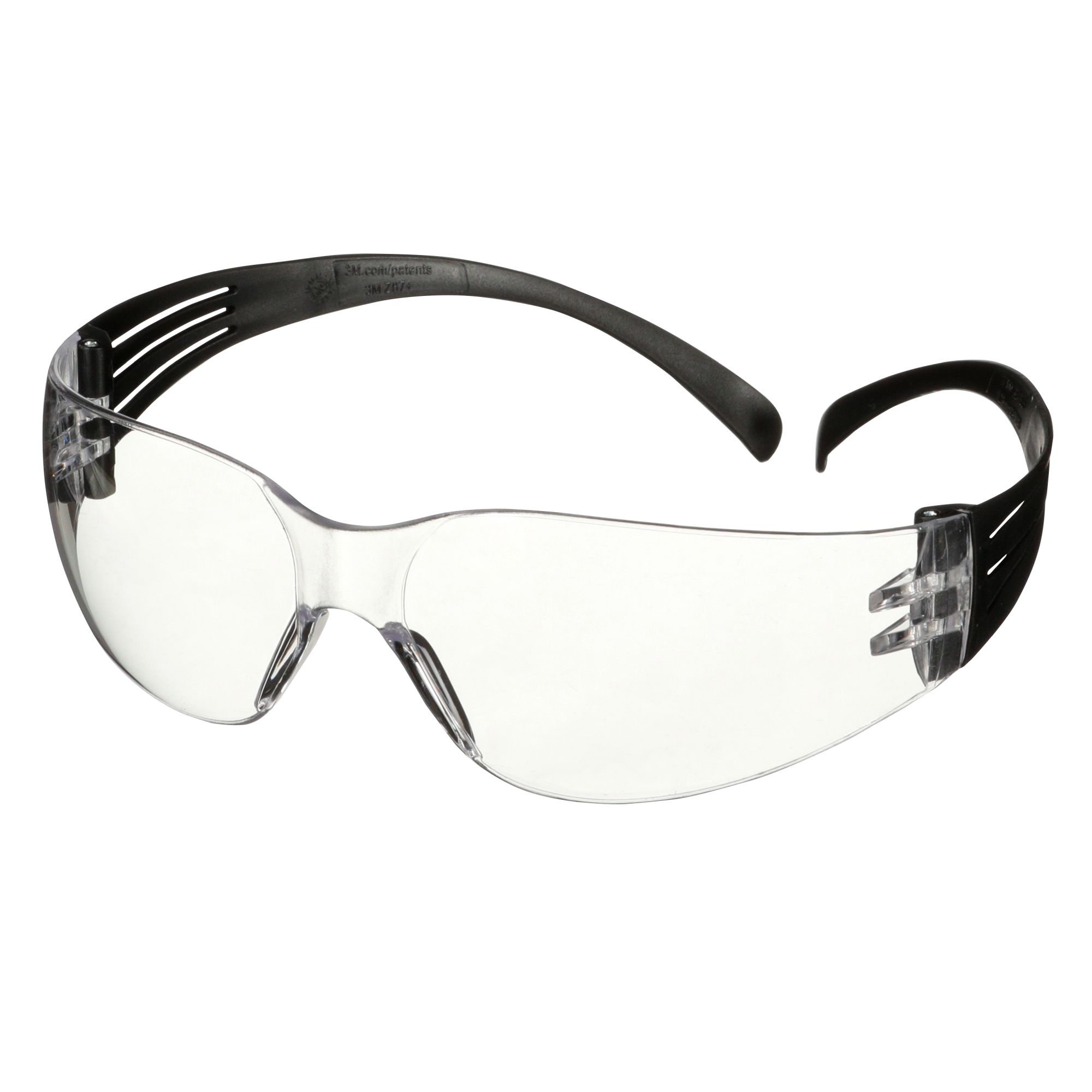 3M™ SecureFit™ 100 Gafas de seguridad, montura negra, antirrayaduras/antiempañante, lente incolora, SF101AF-BLK-EU, paquete de 5, 20 paq./caja