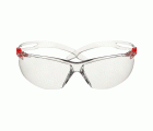 3M™ SecureFit™ 500 Gafas de seguridad, montura incolora y roja, recubrimiento antiempañante/antirrayaduras Scotchgard™ (K y N), lente incolora, SF501SGAF-RED-EU, 20/caja