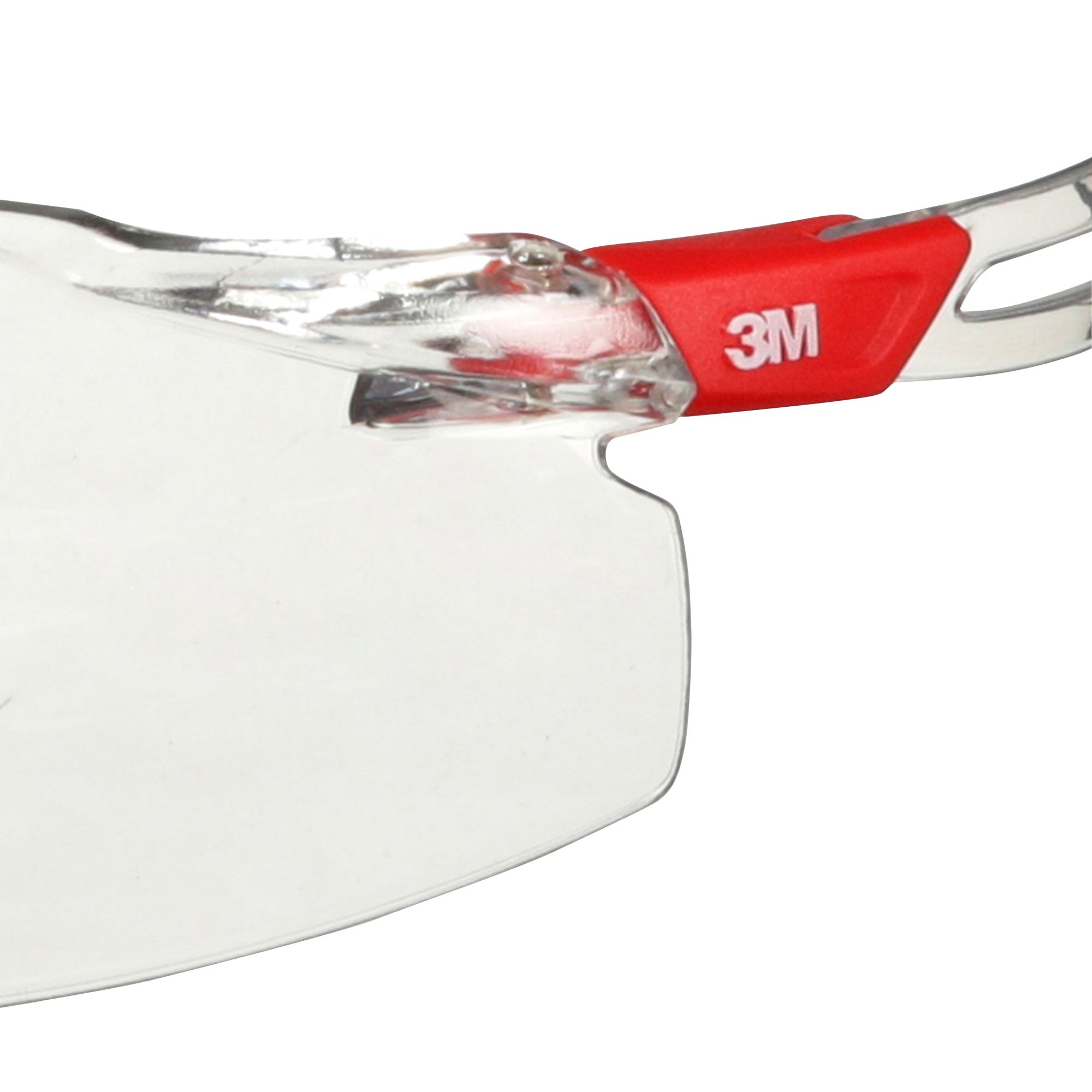 3M™ SecureFit™ 500 Gafas de seguridad, montura incolora y roja, recubrimiento antiempañante/antirrayaduras Scotchgard™ (K y N), lente incolora, SF501SGAF-RED-EU, 20/caja