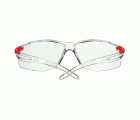 3M™ SecureFit™ 500 Gafas de seguridad, montura incolora y roja, recubrimiento antiempañante/antirrayaduras Scotchgard™ (K y N), lente incolora, SF501SGAF-RED-EU, 20/caja