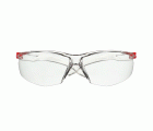 3M™ SecureFit™ 500 Gafas de seguridad, montura incolora y roja, recubrimiento antiempañante/antirrayaduras Scotchgard™ (K y N), lente incolora, SF501SGAF-RED-EU, 20/caja