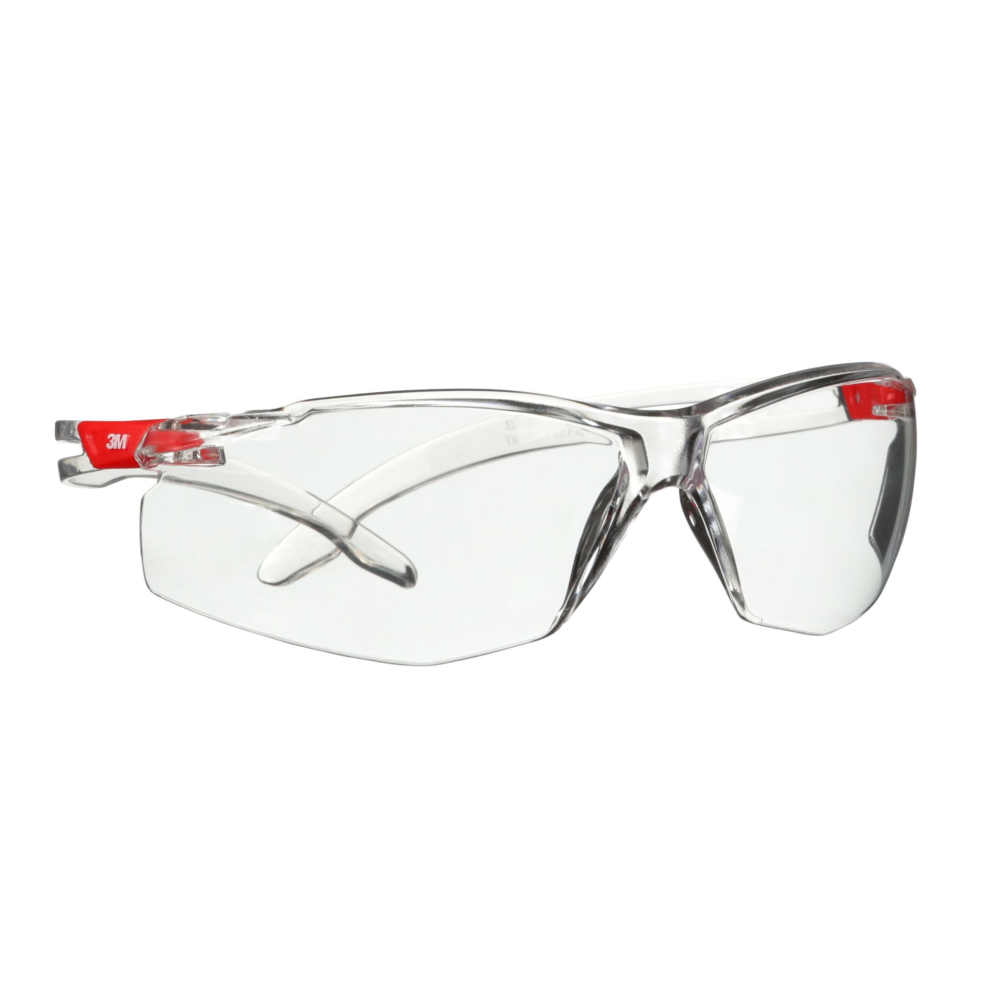 3M™ SecureFit™ 500 Gafas de seguridad, montura incolora y roja, recubrimiento antiempañante/antirrayaduras Scotchgard™ (K y N), lente incolora, SF501SGAF-RED-EU, 20/caja