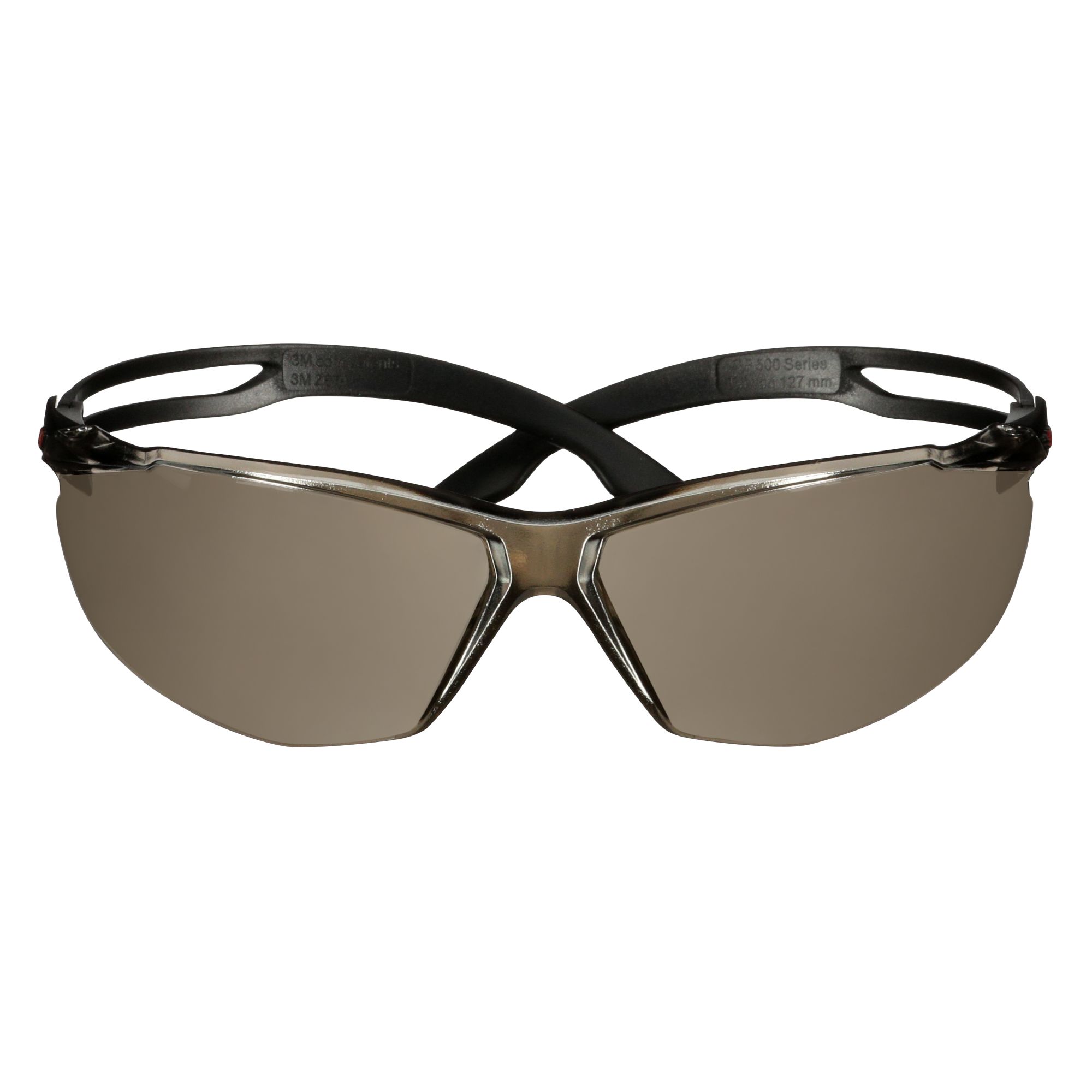 3M™ SecureFit™ 500 Gafas de seguridad, montura negra, recubrimiento antirrayaduras/antiempañante, lente de espejo, SF509AF-BLK, 20/caja