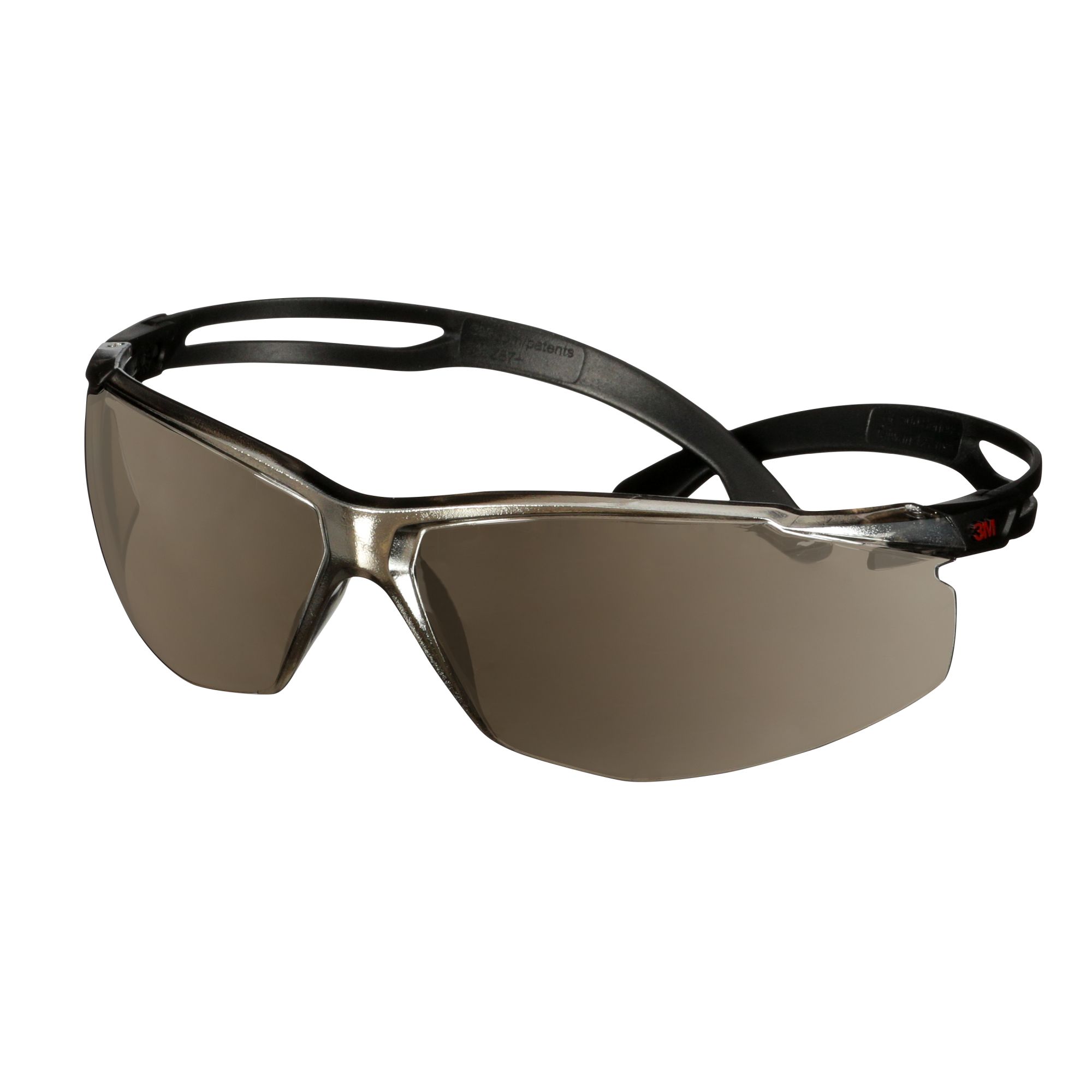 3M™ SecureFit™ 500 Gafas de seguridad, montura negra, recubrimiento antirrayaduras/antiempañante, lente de espejo, SF509AF-BLK, 20/caja