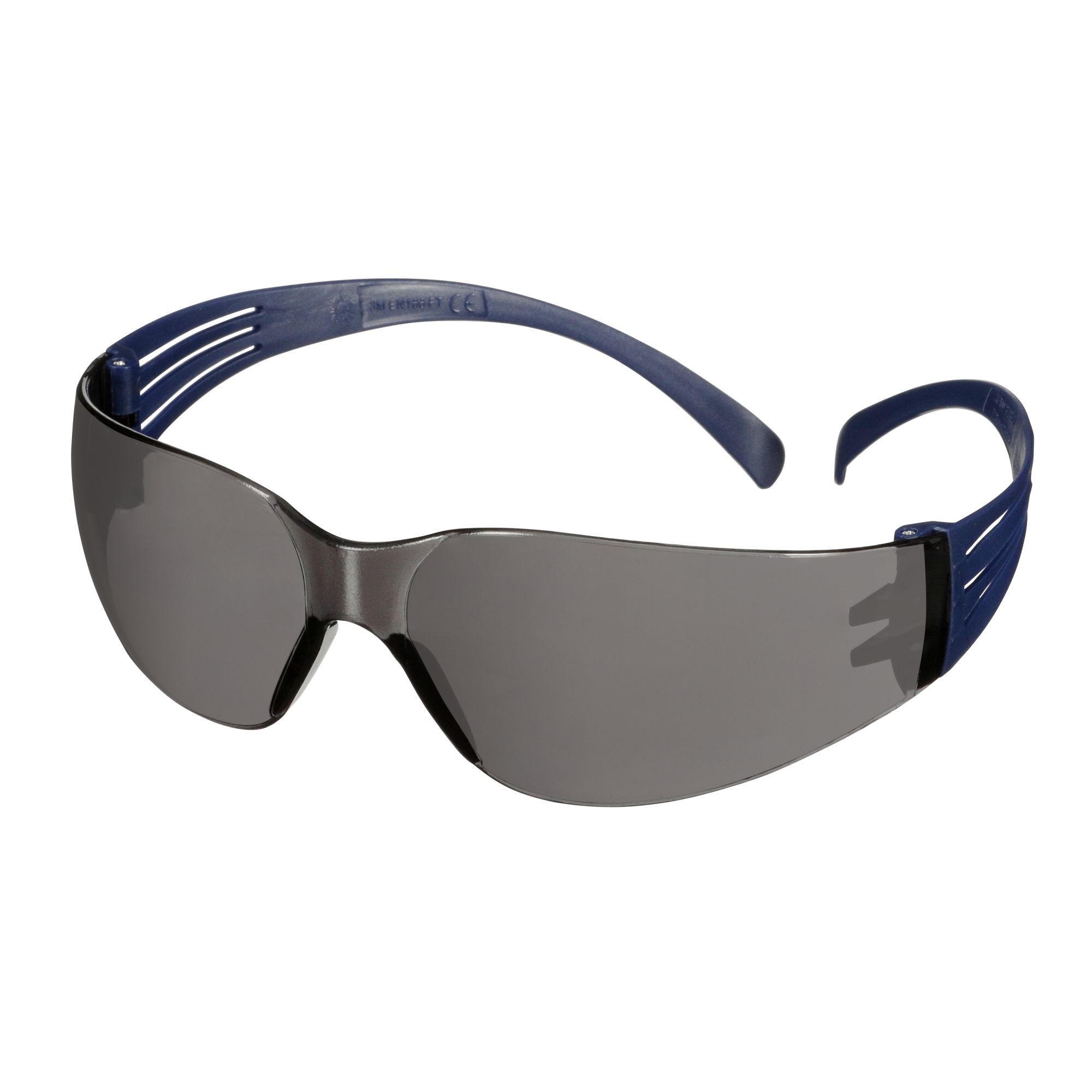 3M™ SecureFit™ 100 Gafas de seguridad, montura azul, recubrimiento antirrayaduras/antiempañante, lente gris, SF102AF-BLU-EU, 20/caja