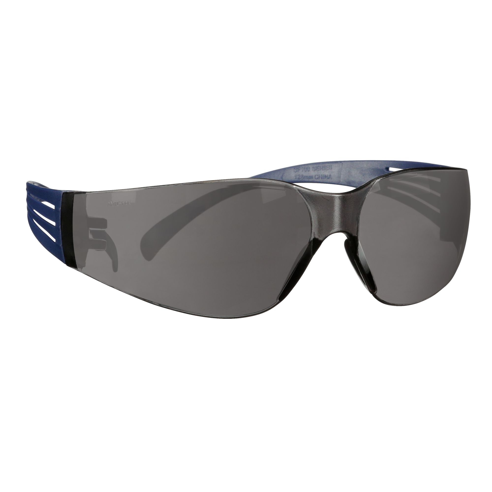 3M™ SecureFit™ 100 Gafas de seguridad, montura azul, recubrimiento antirrayaduras/antiempañante, lente gris, SF102AF-BLU-EU, 20/caja