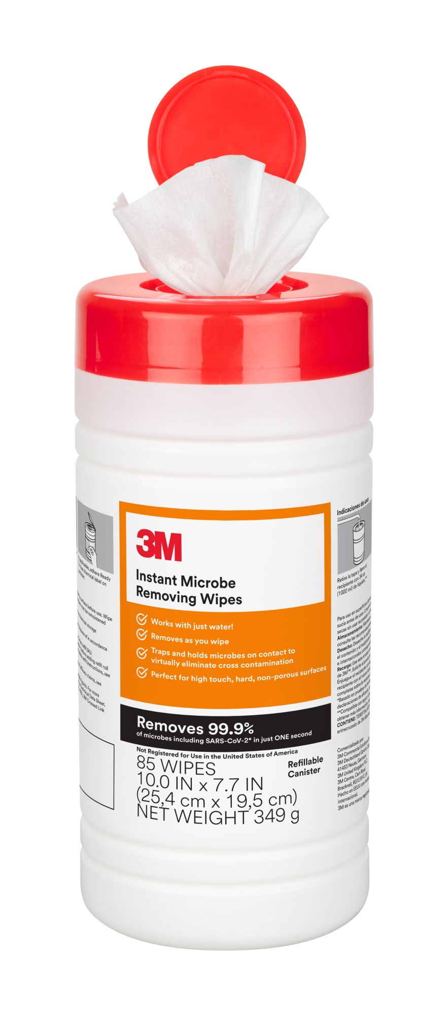 3M Toallitas para atrapar microorganismos al instante, 4 cubos/caja