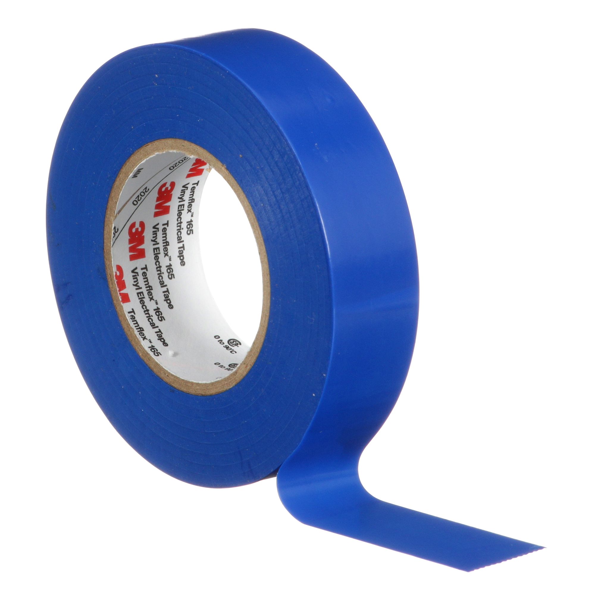 Cinta eléctrica de PVC 3M™ Temflex™ 165,  Azul, 15 mm x 10 m