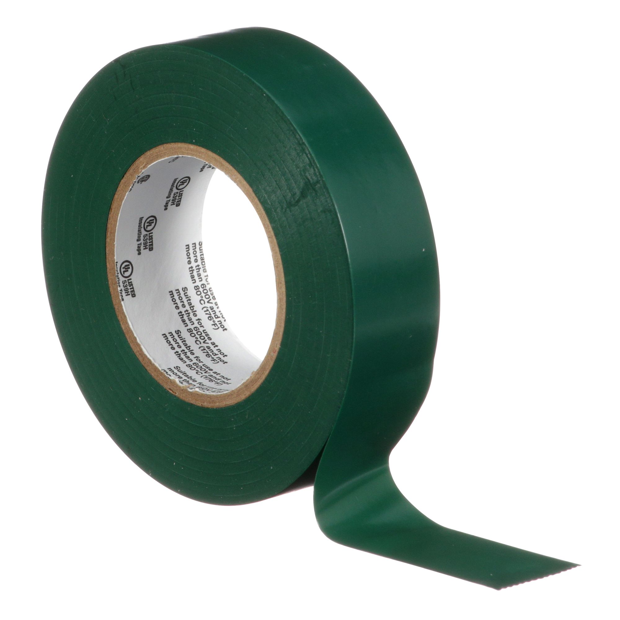3M™ Temflex™ 165 Cinta PVC, Verde, 15 mm x 10 m