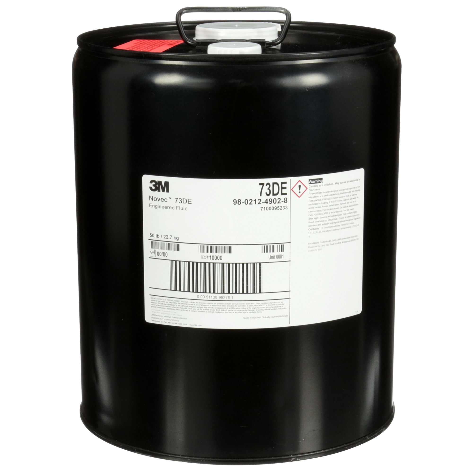 NOVEC 73DE ENGINEERED FLUID 50LB