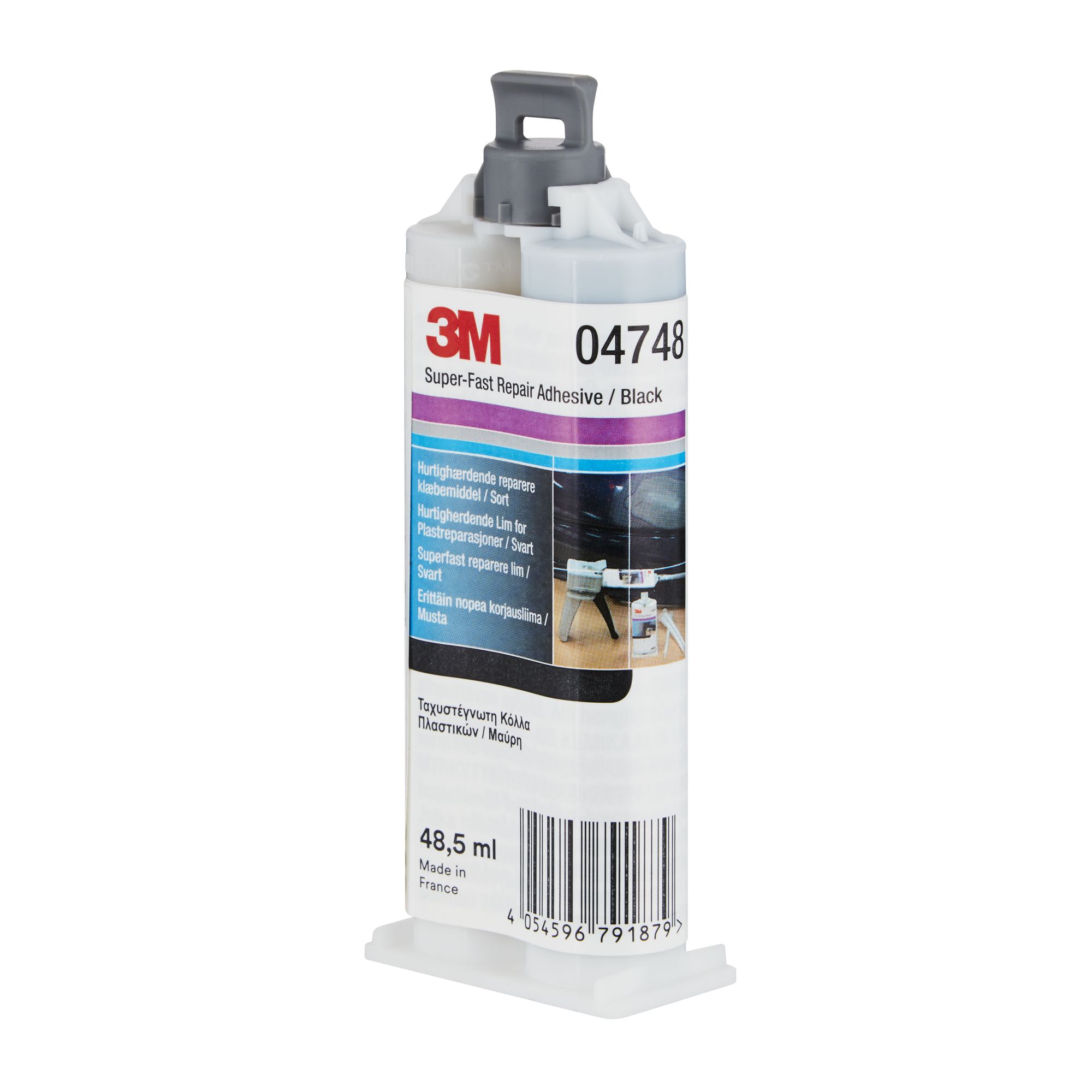 3M™ Adhesivo de reparación ultrarrápido, Negro, 48.5 ml, 04748