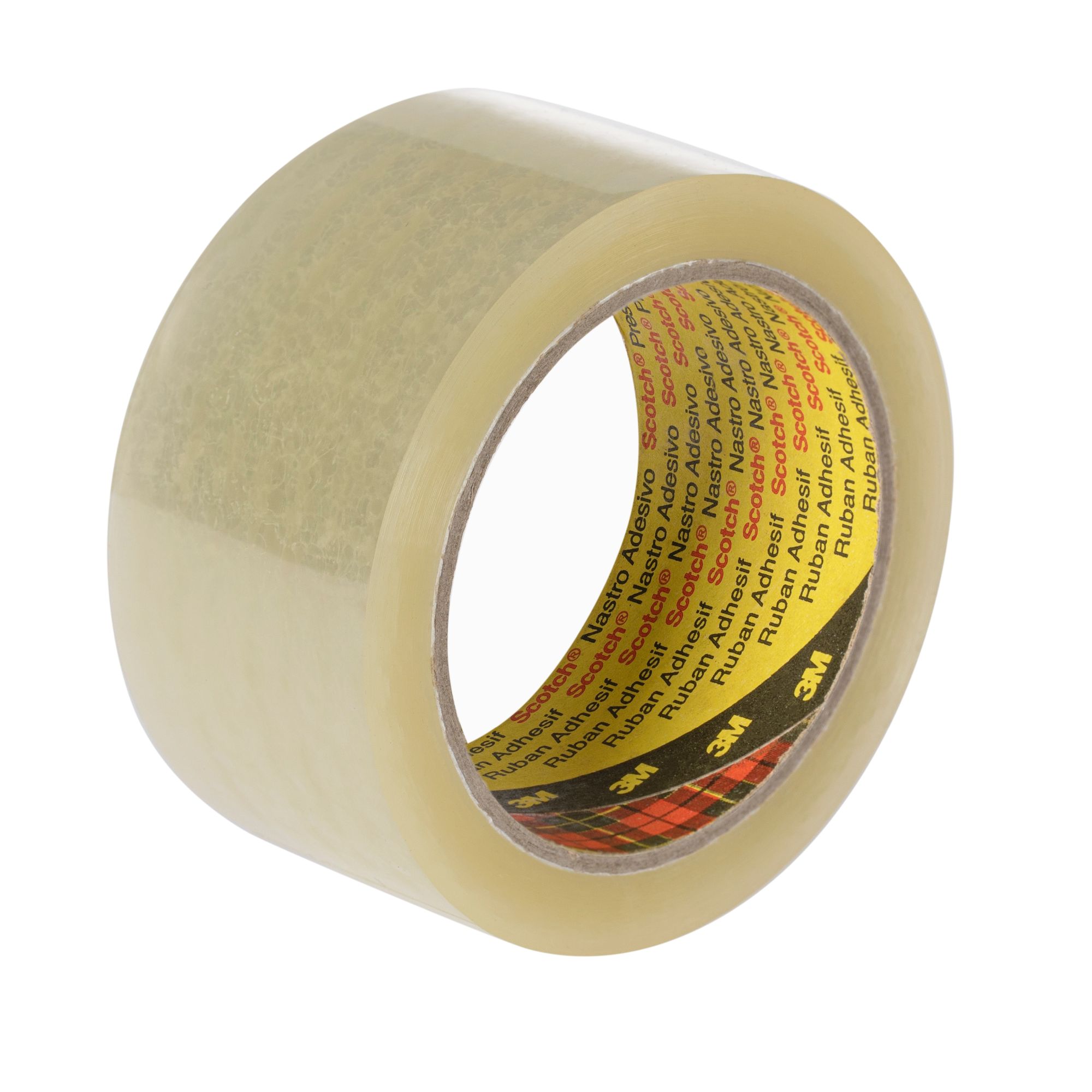 Tartan™ Cinta de embalaje Bajo Ruido 309, Transparente, 50 mm x 66 m, Código de Barras