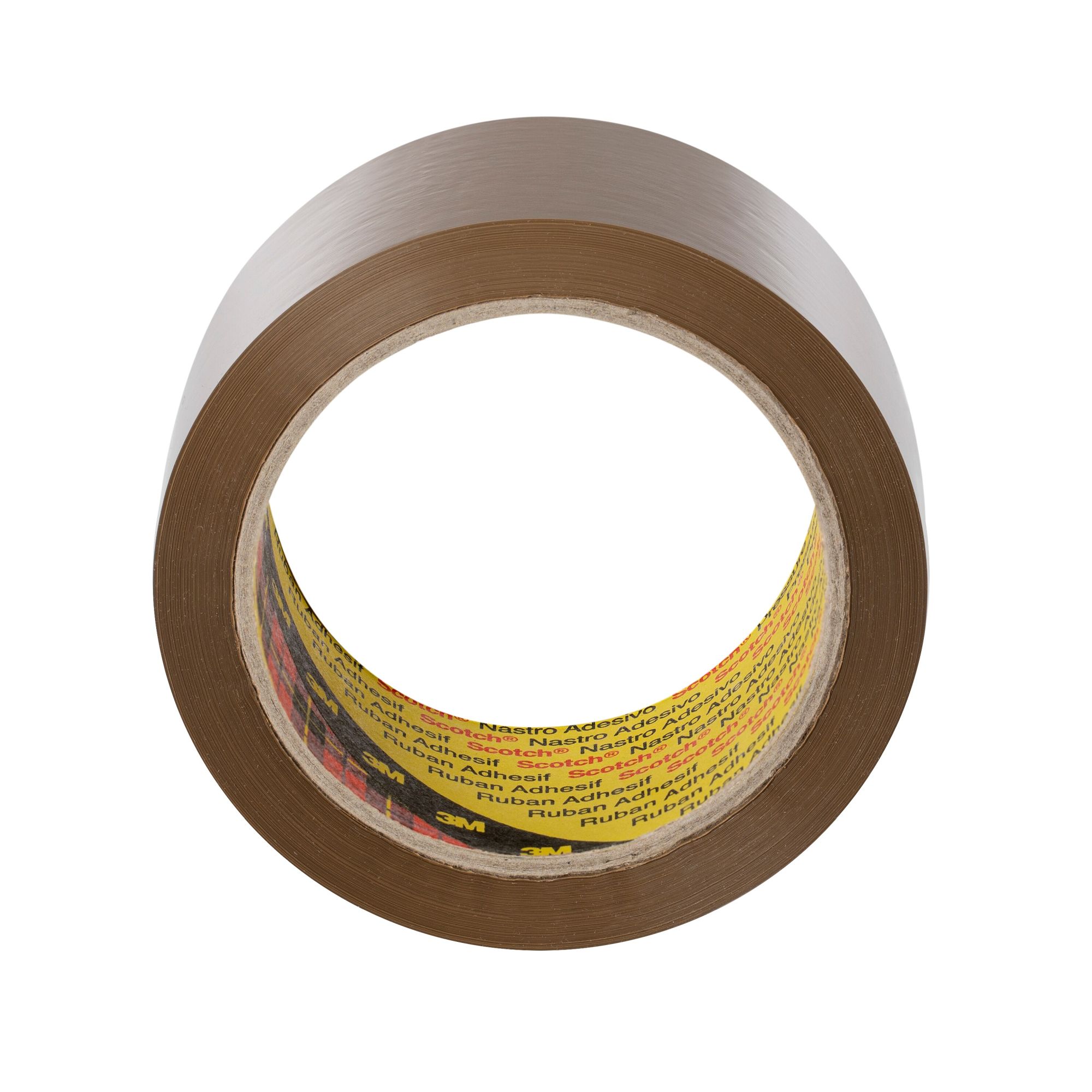 Scotch® Cinta de embalaje 371, PP, Marrón, 50 mm x 66 m, Código de Barras