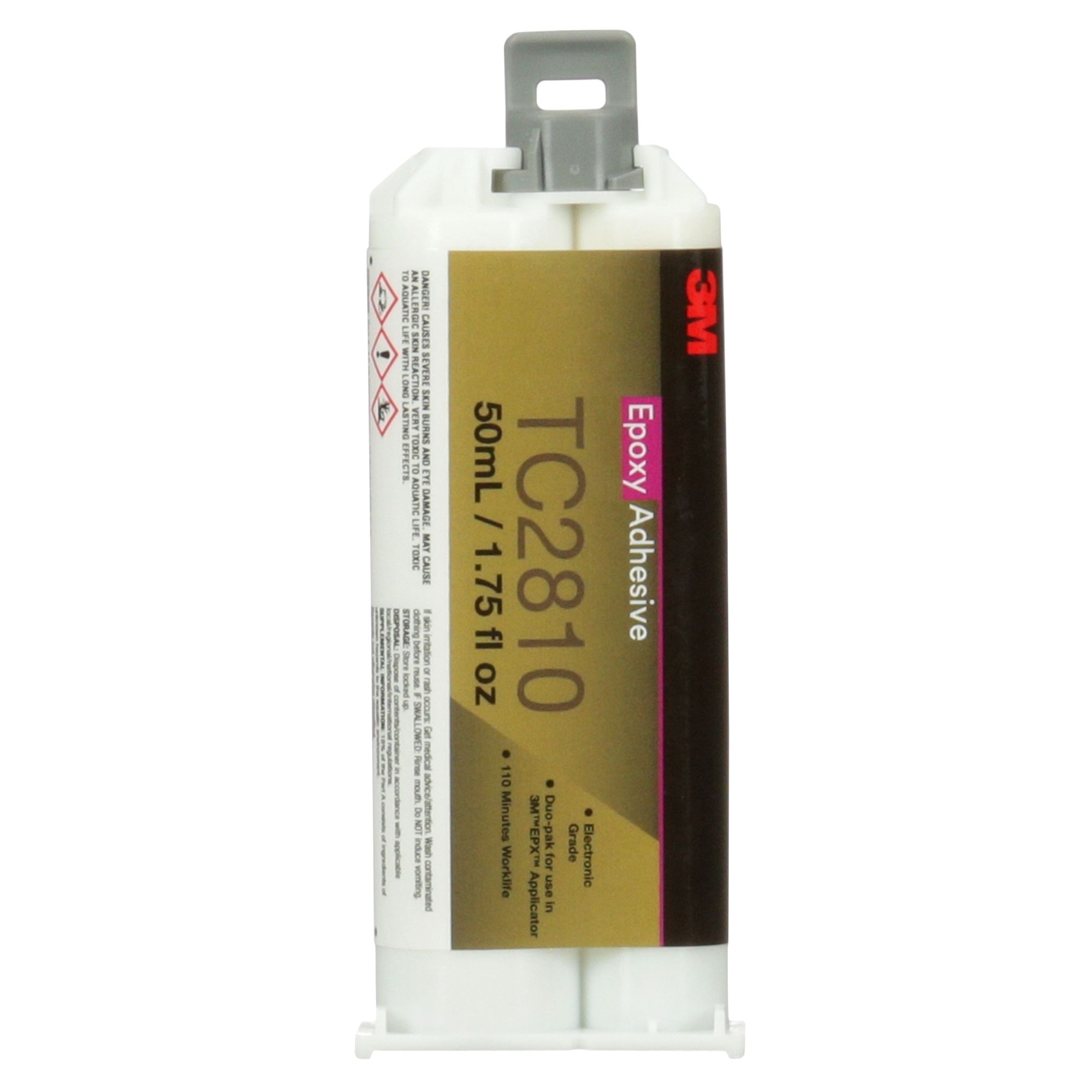 3M™ Adhesivo con conductividad térmica TC2810, crema, cartucho doble de 50 ml, 12 cartuchos/estuche