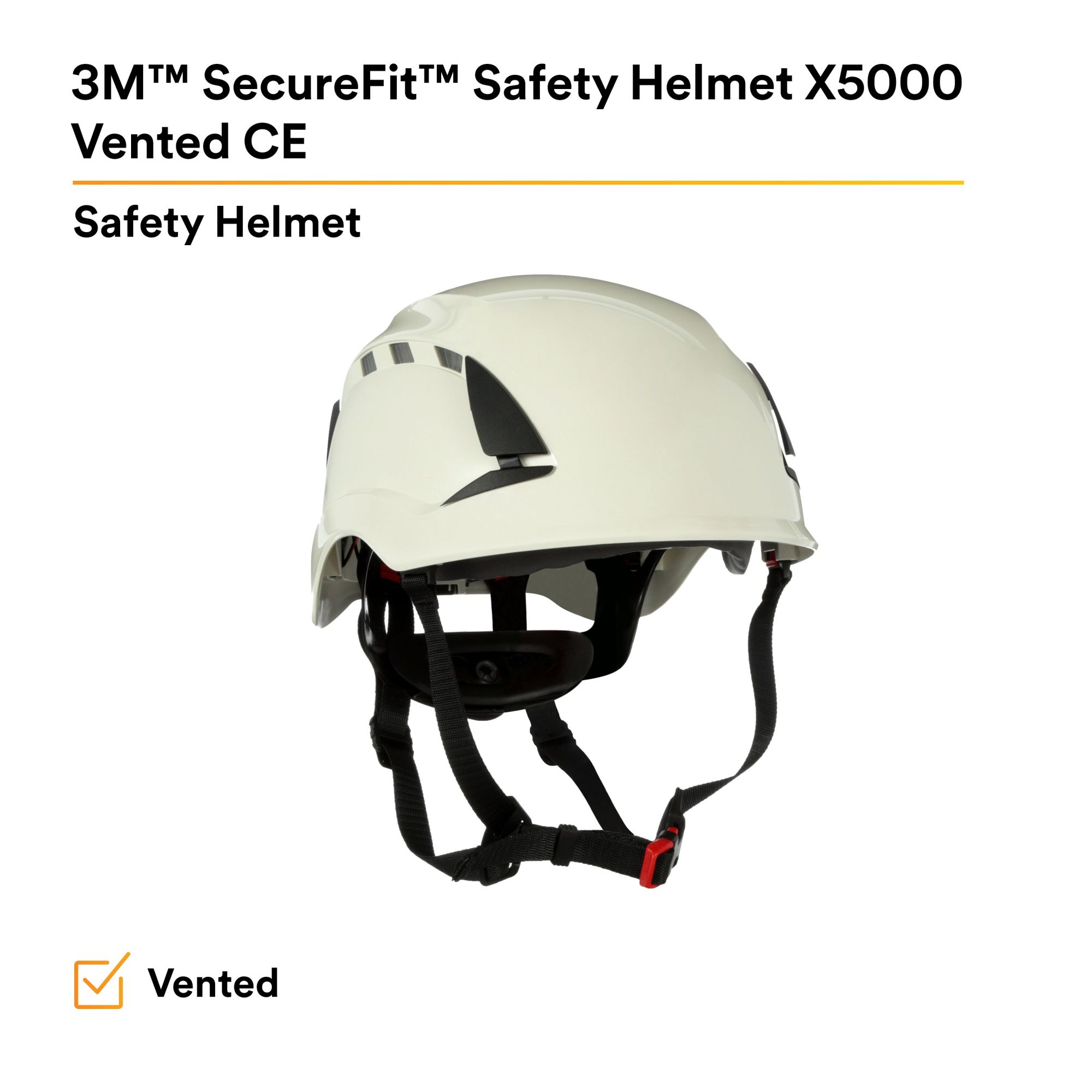 3M™ SecureFit™ X5000 casco de protección, con ventilación, 1000 V, CE, blanco, X5001VE-CE