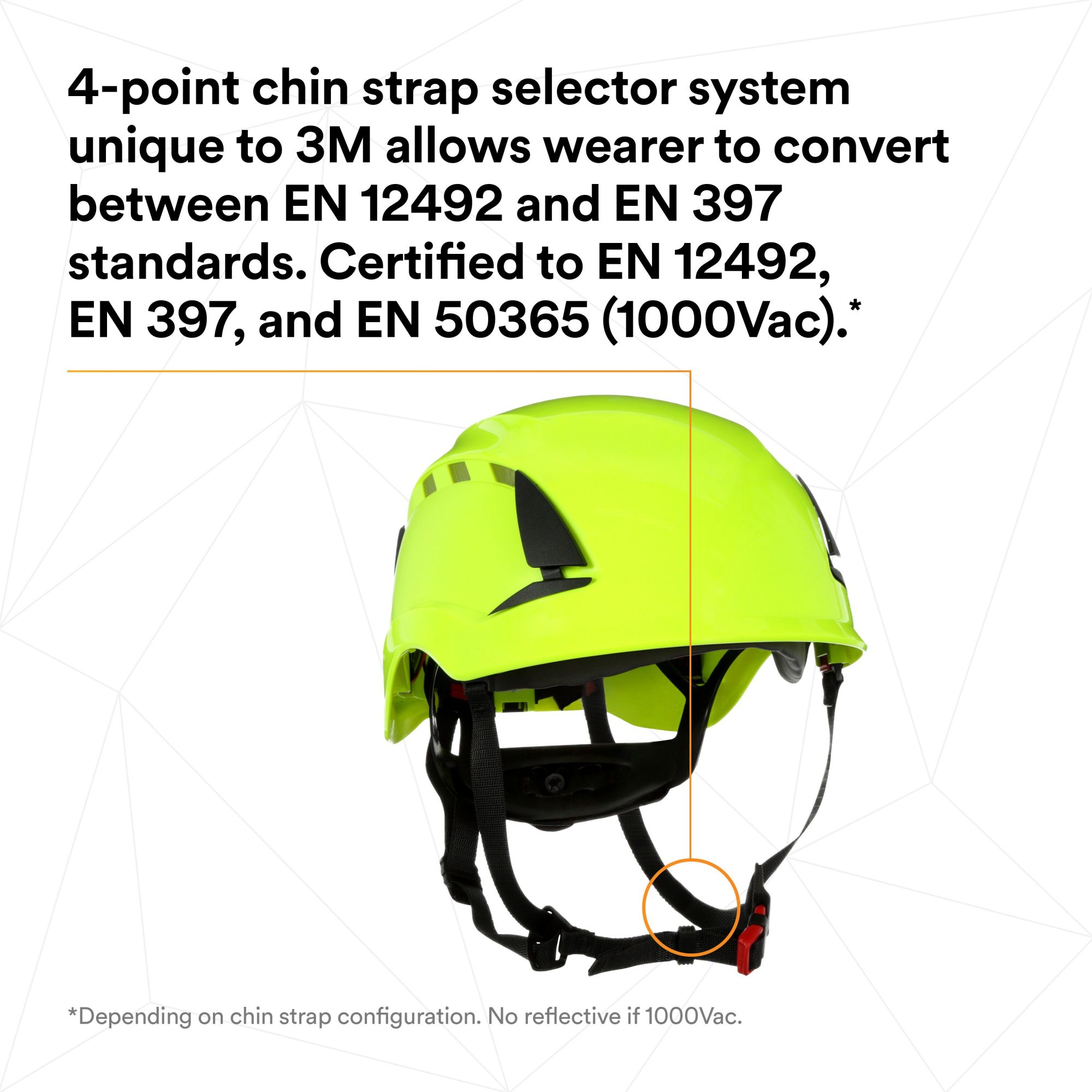 3M™ SecureFit™ X5000 casco de protección, con ventilación, 1000 V, CE, verde de alta visibilidad, X5014VE-CE